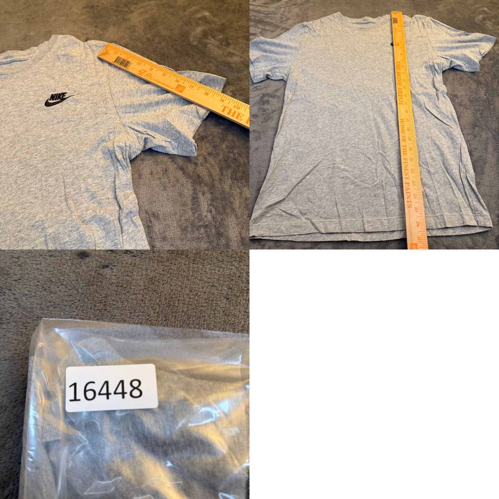 Nike Nike Gray T-Shirt Short Sleeve Crew Neck Basic Logo Tee Mens Small Size US S / EU 44-46 / 1 - 8 Thumbnail