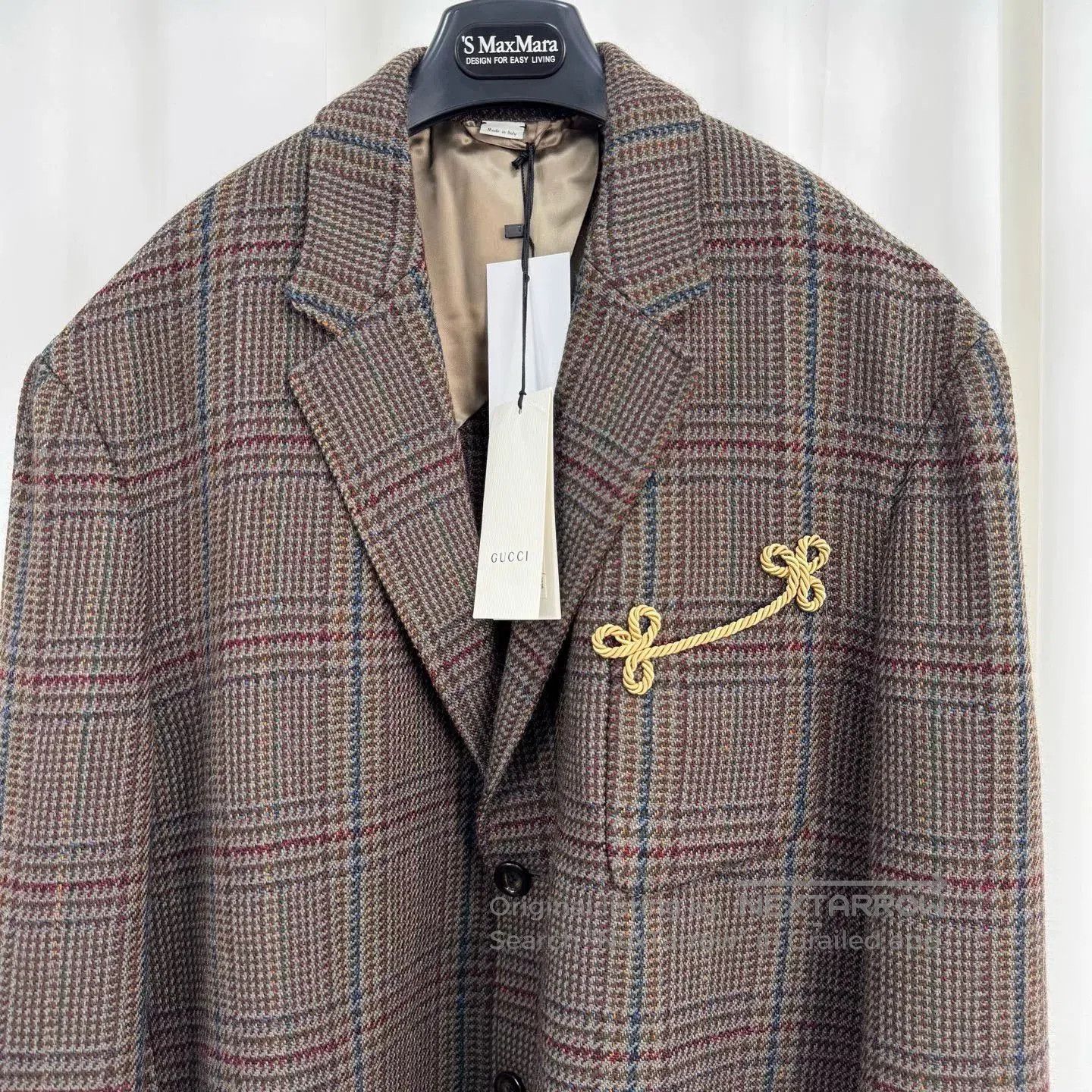 Gucci gucci sequin tassel wool plaid blazer. Size US L / EU 52-54 / 3 - 3 Thumbnail