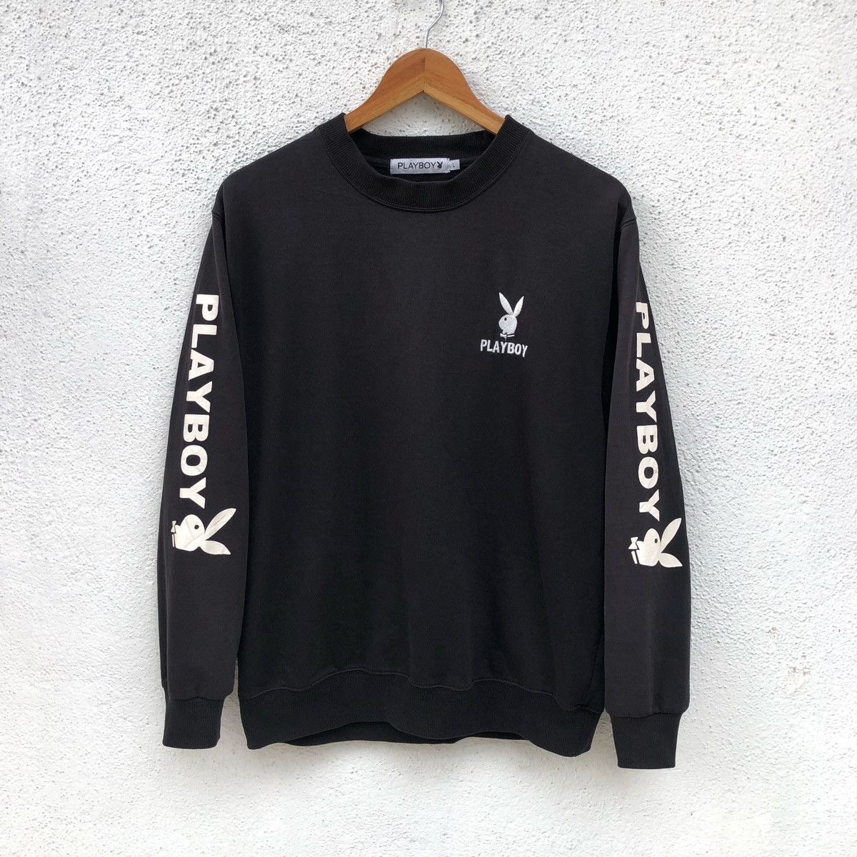 Vintage Vintage 90s Sun Faded PLAYBOY Big Logo Sweatshirt Size US M / EU 48-50 / 2 - 5 Thumbnail