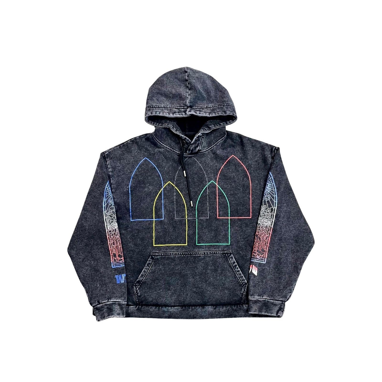 Who Decides War Who Decides War "Intertwined Windows" Black Wash Hoodie Size US S / EU 44-46 / 1 - 1 Thumbnail