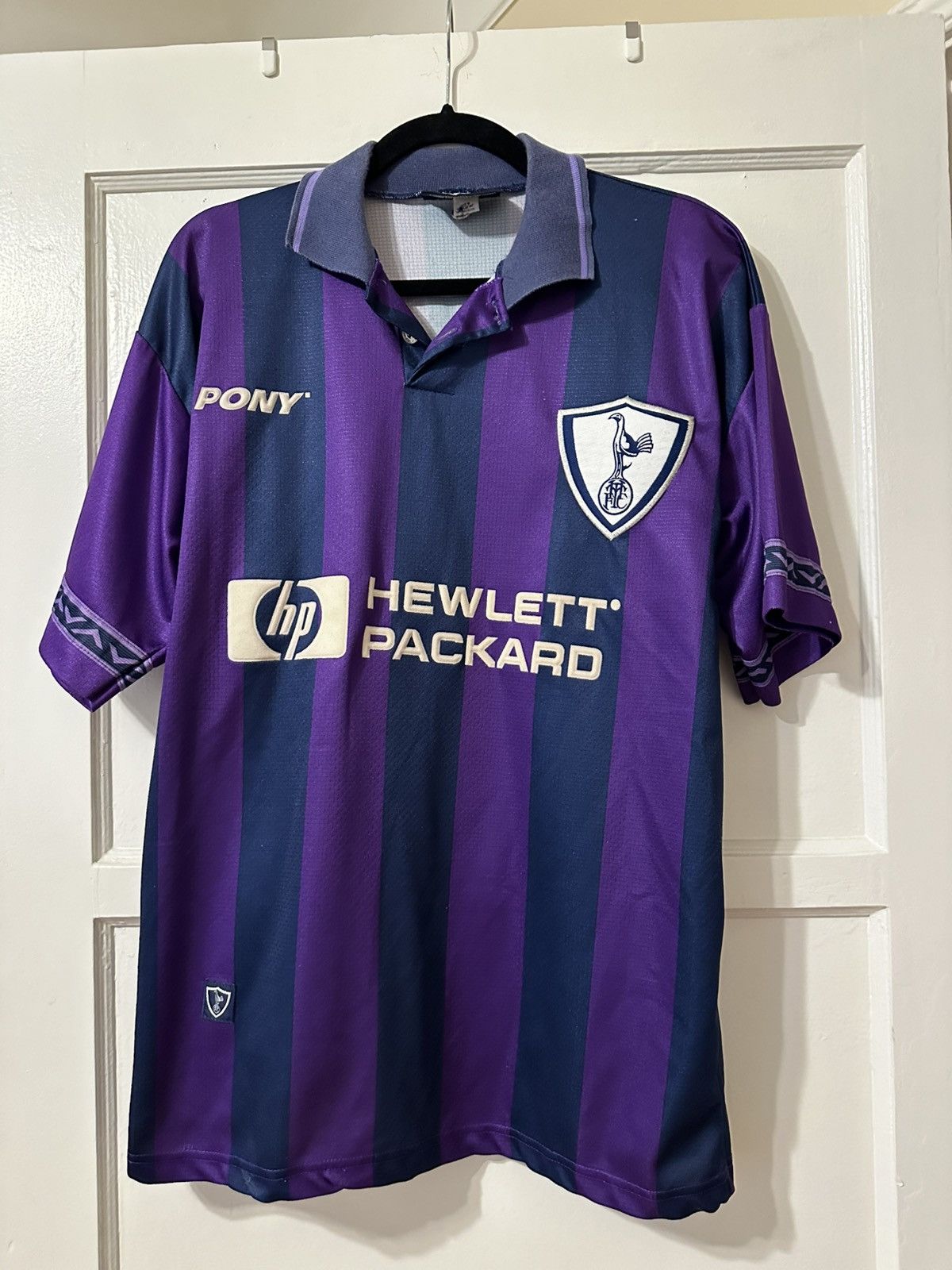 PONY Tottenham Hotspurs 1996 Sheringham 10 Away Football Shirt Size US M / EU 48-50 / 2 - 1 Thumbnail