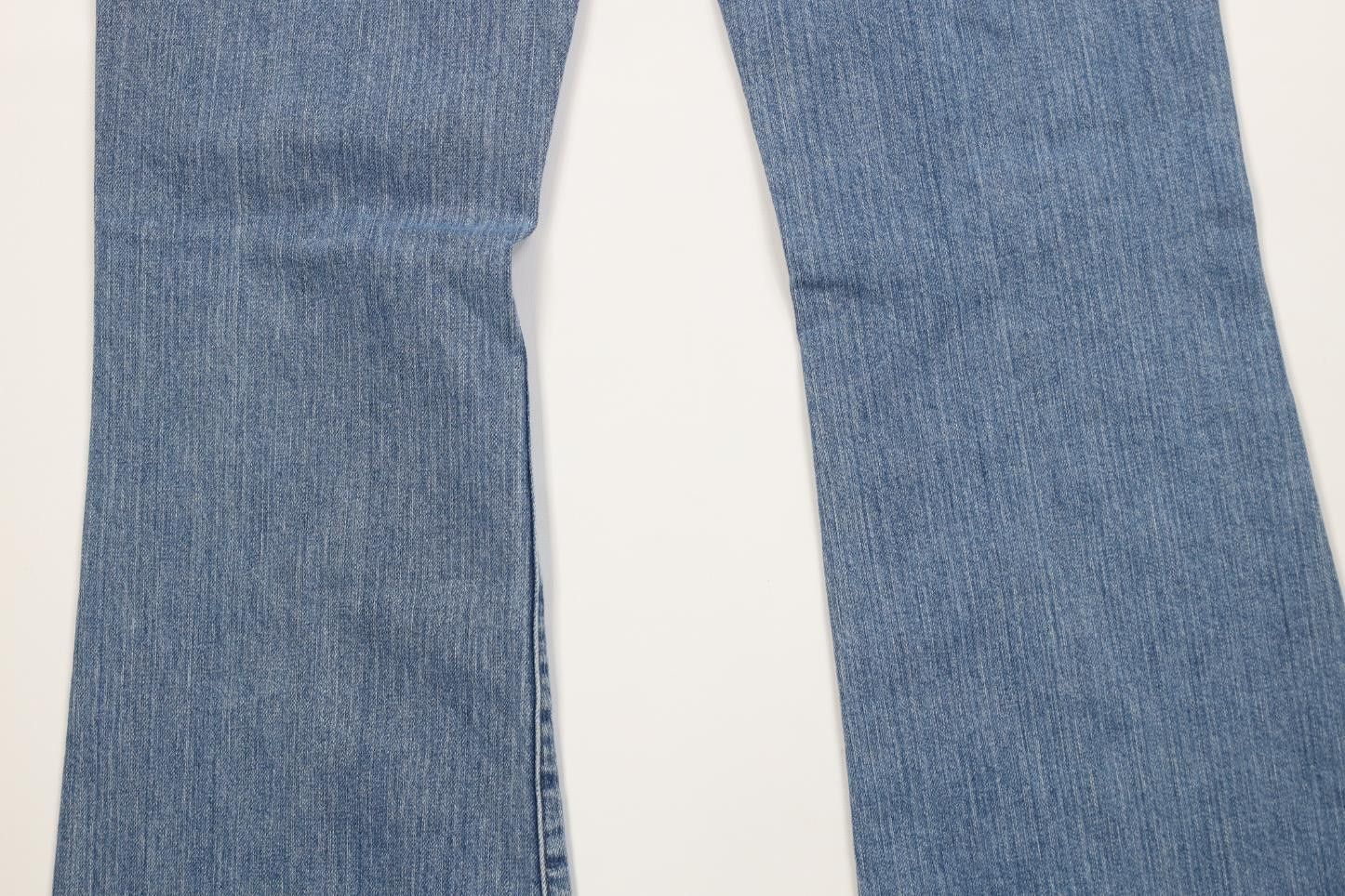 Lucky Brand Vintage 90s Y2K Lucky Brand Flared Wide Leg Jeans USA Blue Size 30" / US 8 / IT 44 - 13 Thumbnail