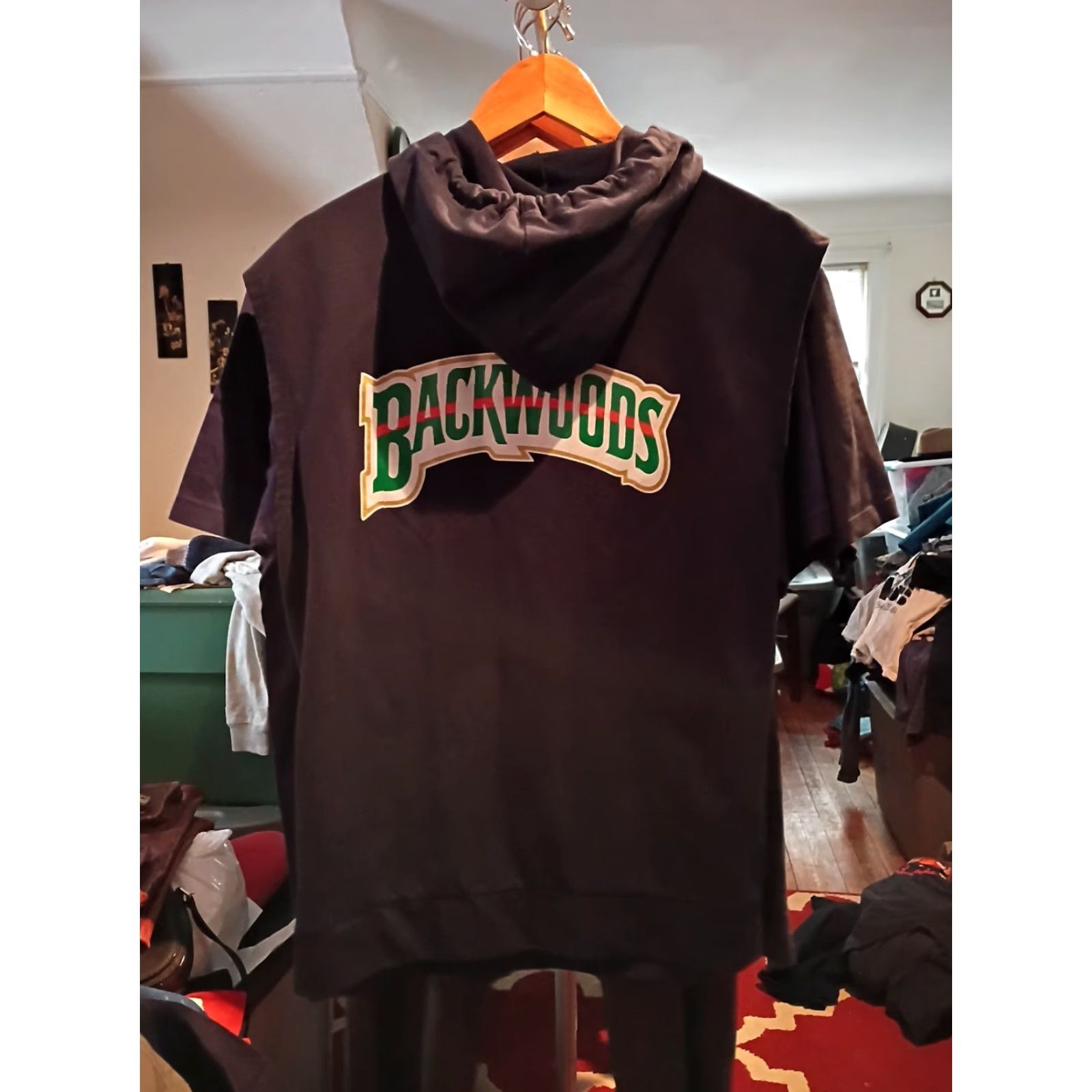Vintage Backwoods Blunts Cigars Sleeveless Hoodie Size XL Mint Promo Pullover Size US XL / EU 56 / 4 - 3 Thumbnail