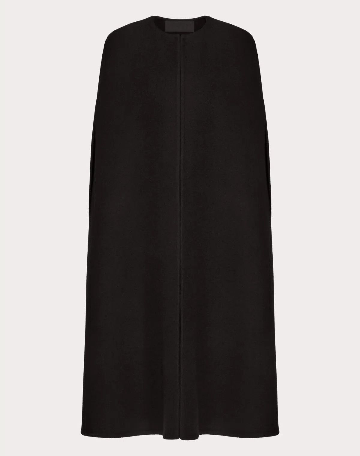 Valentino o1s1wg110426 Fluffy Cashmere Blend Cape in Nero Size M / US 6-8 / IT 42-44 - 1 Thumbnail