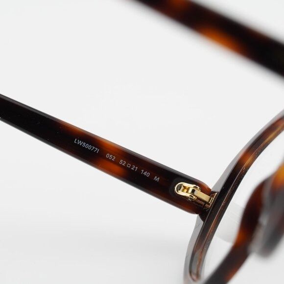 Loewe Loewe LW50077I 052 Eyeglasses Havana 52mm Round Frame Size ONE SIZE - 7 Thumbnail