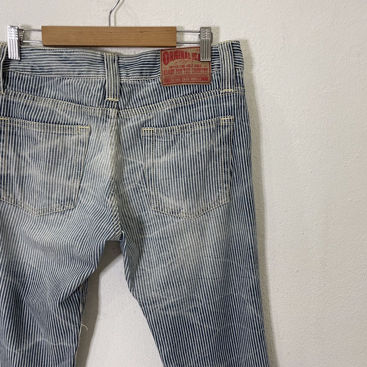 Japanese Brand Vintage Gold Rush Japan Hickory Stripe Pants Size US 33 - 8 Thumbnail
