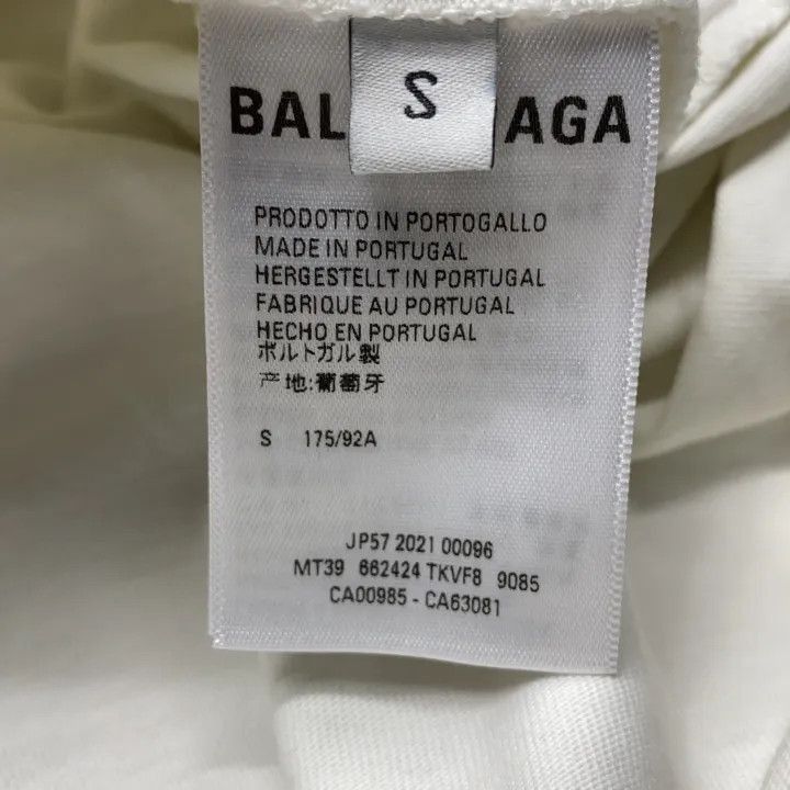 Balenciaga Balenciaga Balenciaga White Logo Print Long Sleeve Hoodie Size US S / EU 44-46 / 1 - 2 Thumbnail