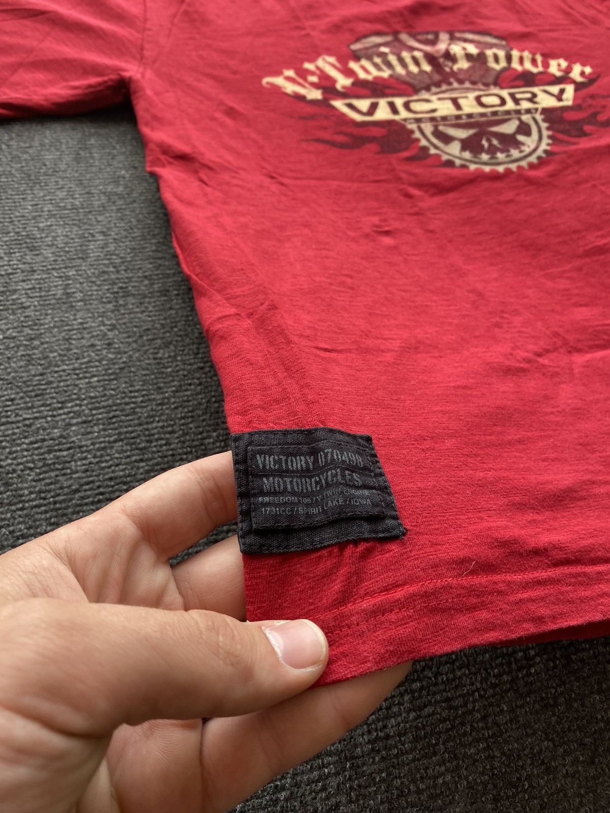 Other 🔥Victory Racing usa moto power rare tee Size US L / EU 52-54 / 3 - 8 Thumbnail