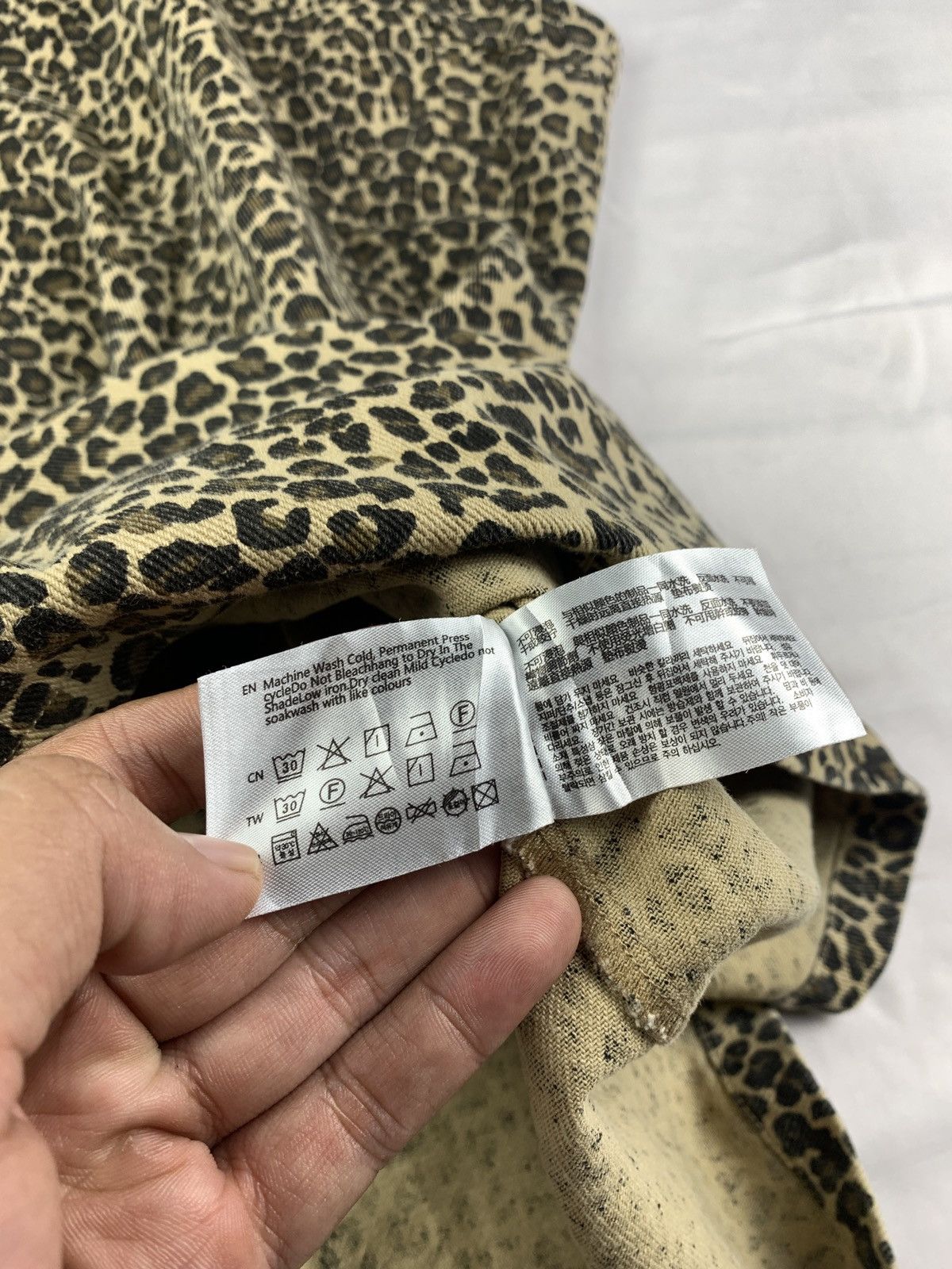 Japanese Brand SPAO Leopard Pattern Print Jeans Tank Mini Dress Size S / US 4 / IT 40 - 8 Thumbnail