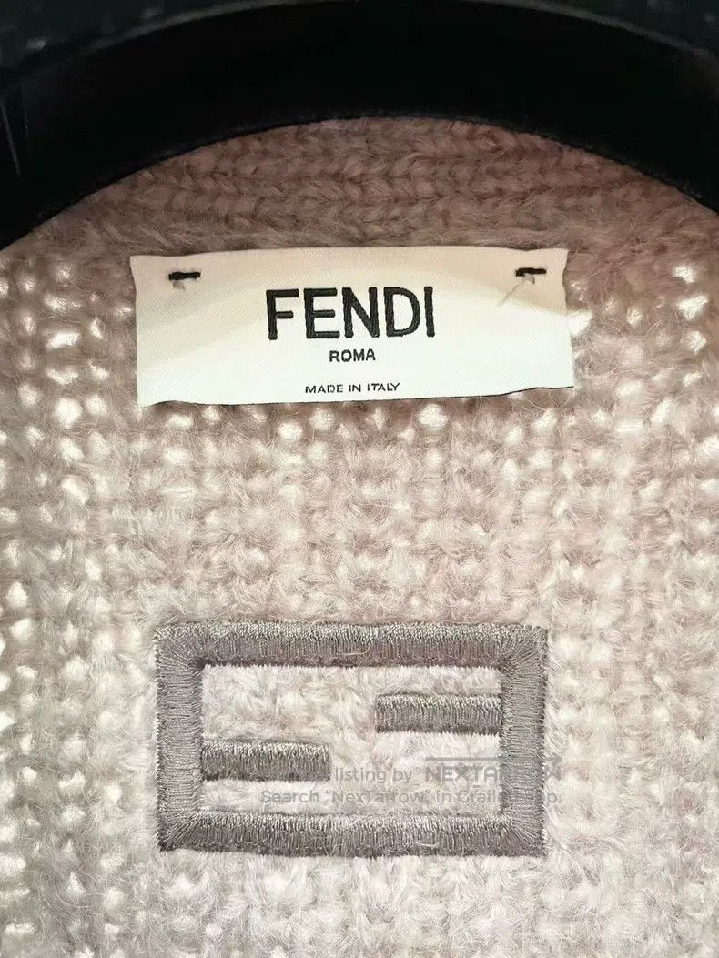 Fendi Fendi Mid-length Mohair Wool Knit Coat Size XS / US 0-2 / IT 36-38 - 3 Thumbnail