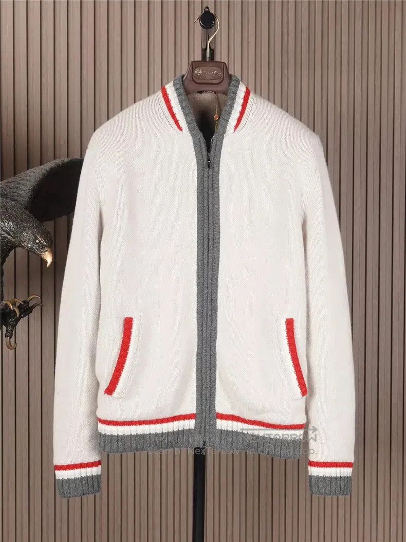 Loro Piana Loro Piana Men's Knit Baseball Jacket. Size US L / EU 52-54 / 3 - 1 Thumbnail