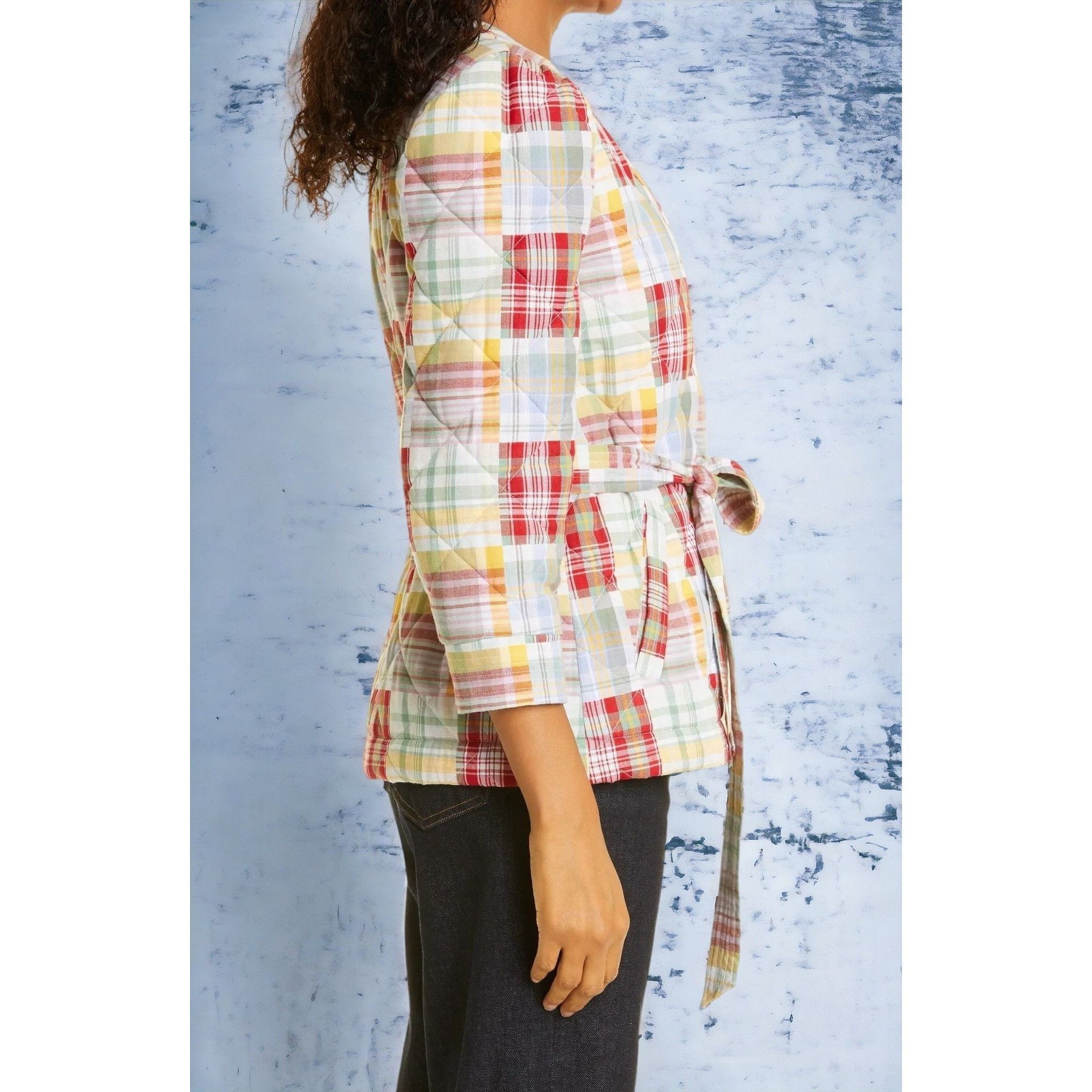 Cinq a Sept Cinq à Sept Triss Quilted Organic Cotton Wrap Jacket NEW S Size S / US 4 / IT 40 - 4 Thumbnail