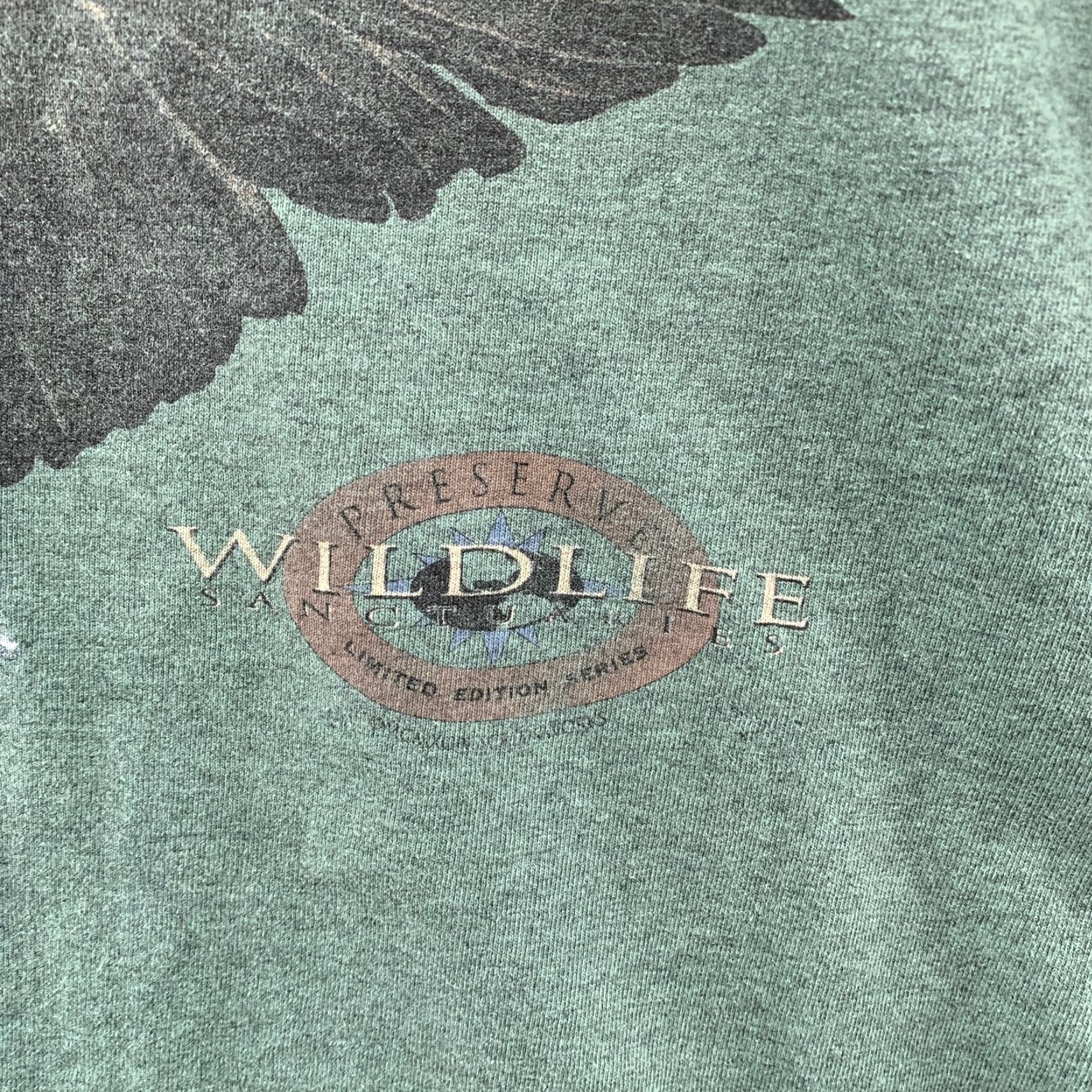 Vintage VINTAGE Bald Eagle Shirt Mens Large Green Wildlife Preserve Nature Long Sleeve Size US L / EU 52-54 / 3 - 5 Thumbnail