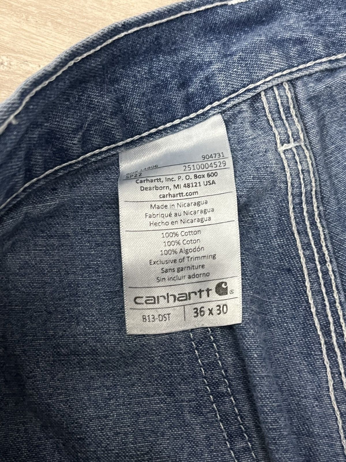 Carhartt 🔥90’s Carhartt Double Knee Cargo Y2k Carpenters Work Pants Size US 36 / EU 52 - 8 Thumbnail