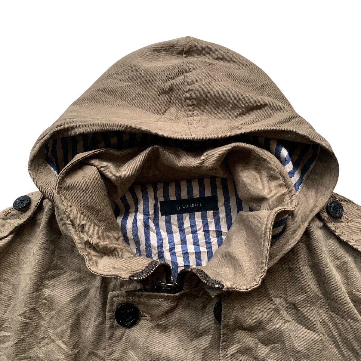 Le Grande Bleu (L.G.B.) 2000s RageBlue Napoleon Hooded ifsix GOA LGB Jacket Size US L / EU 52-54 / 3 - 5 Thumbnail