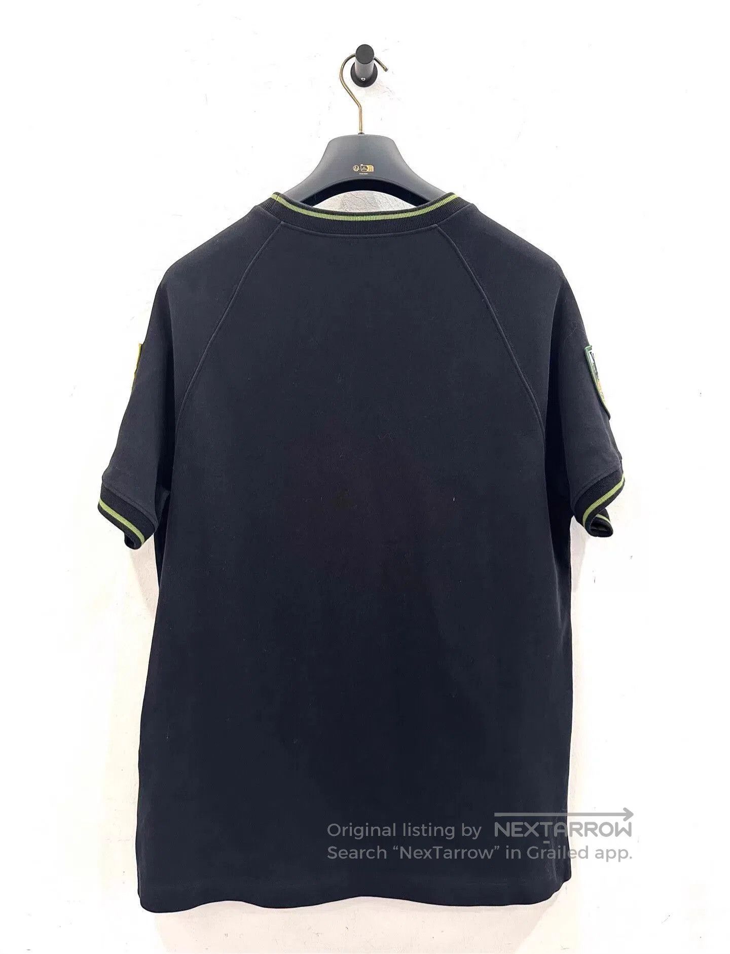 Louis Vuitton Black Short Sleeve Shirt with Embroidered Patches. Size US M / EU 48-50 / 2 - 2 Thumbnail