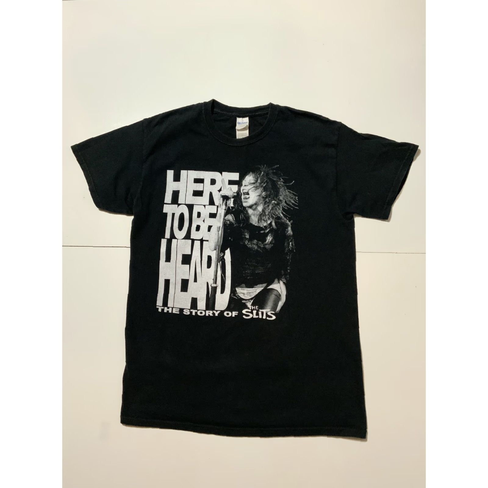 Gildan Here To Be Heard The Story Of The Slits Punk Rock Band Graphic Black T-Shirt M Mens Brand Gildan Size M Color Black Size US M / EU 48-50 / 2 - 2 Thumbnail