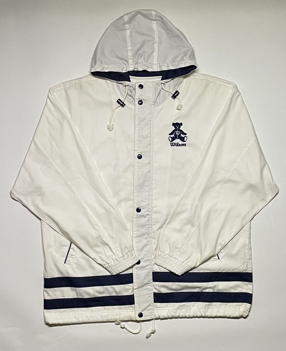 Wilson Wilson 1914 Embroidered Bear biglogo Windbreaker jacket Size US M / EU 48-50 / 2 - 10 Thumbnail