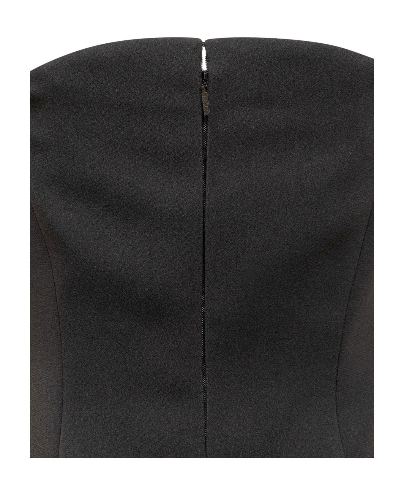 Versace o1y0226 Midi Dress in Black Size S / US 4 / IT 40 - 4 Thumbnail