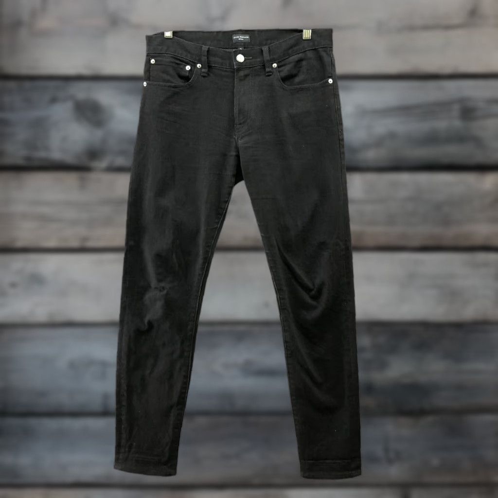 Club Monaco VINTAGE Club Monaco Men's Jeans Skinny Fit Stretch Denim 31x32 Black Slim Mid Rise Size US 31 - 1 Thumbnail