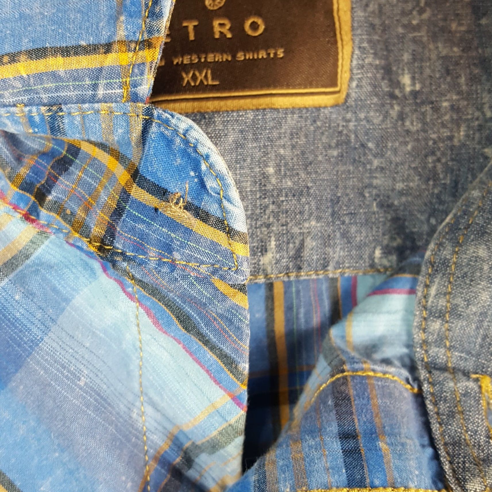 Wrangler Vintage Wrangler Men’s Size 2XL Western Plaid Button Up Cowboy Rodeo Shirt Long Sleeve Blue Fall Seasonal Size US XXL / EU 58 / 5 - 6 Thumbnail
