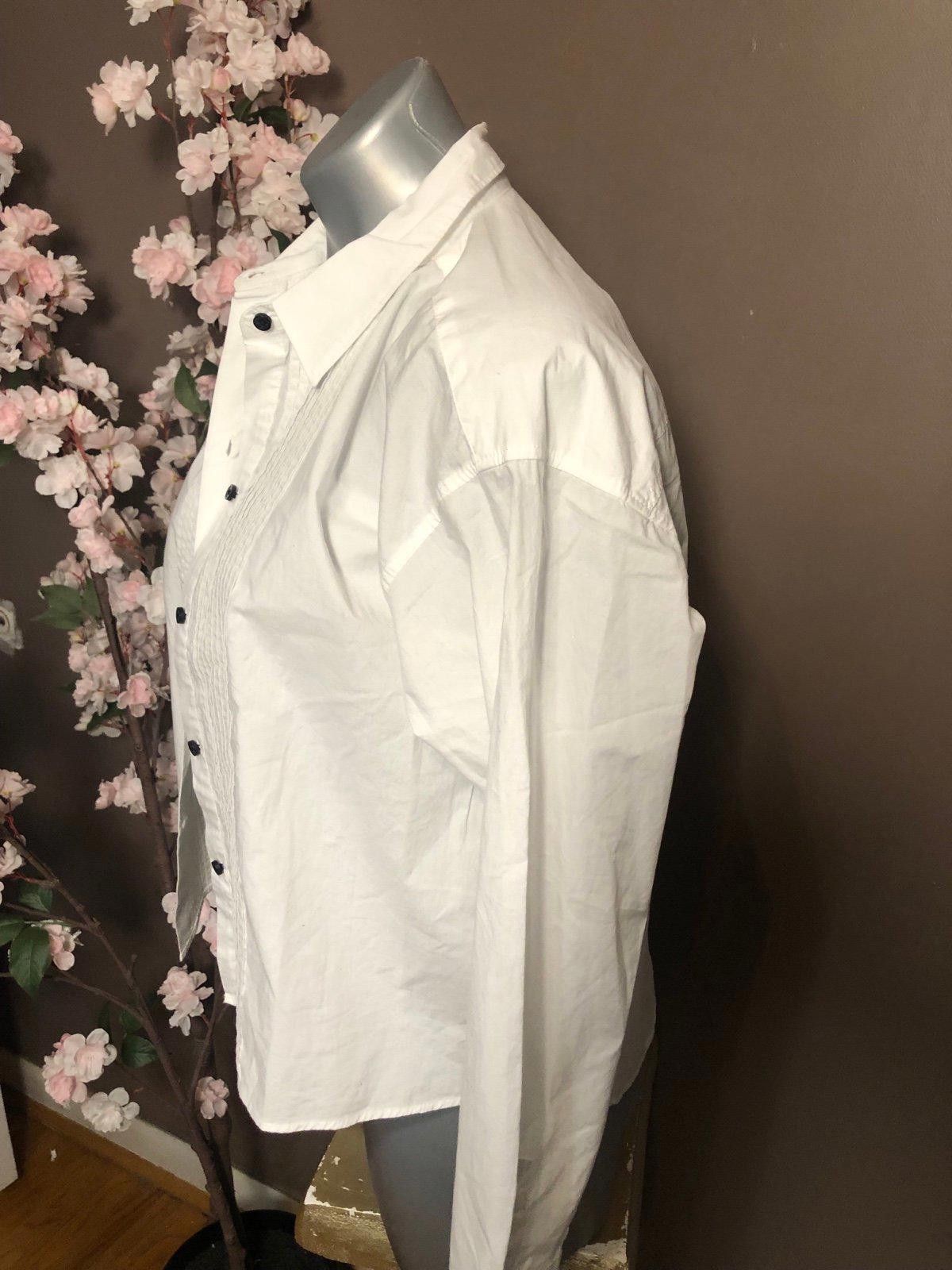 J.Crew J.Crew top button down shirt tuxedo design Size S / US 4 / IT 40 - 3 Thumbnail