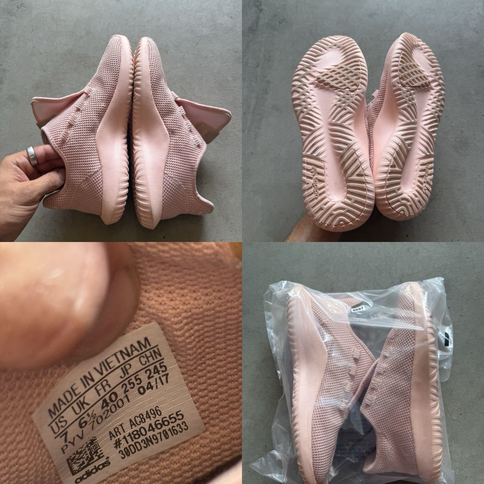 Adidas adidas Tubular Shadow Knit J Pink Athletic Sneakers AC8496 Size 7 Women White Knit Sneaker 2017 OG Size US 7 / IT 37 - 8 Thumbnail