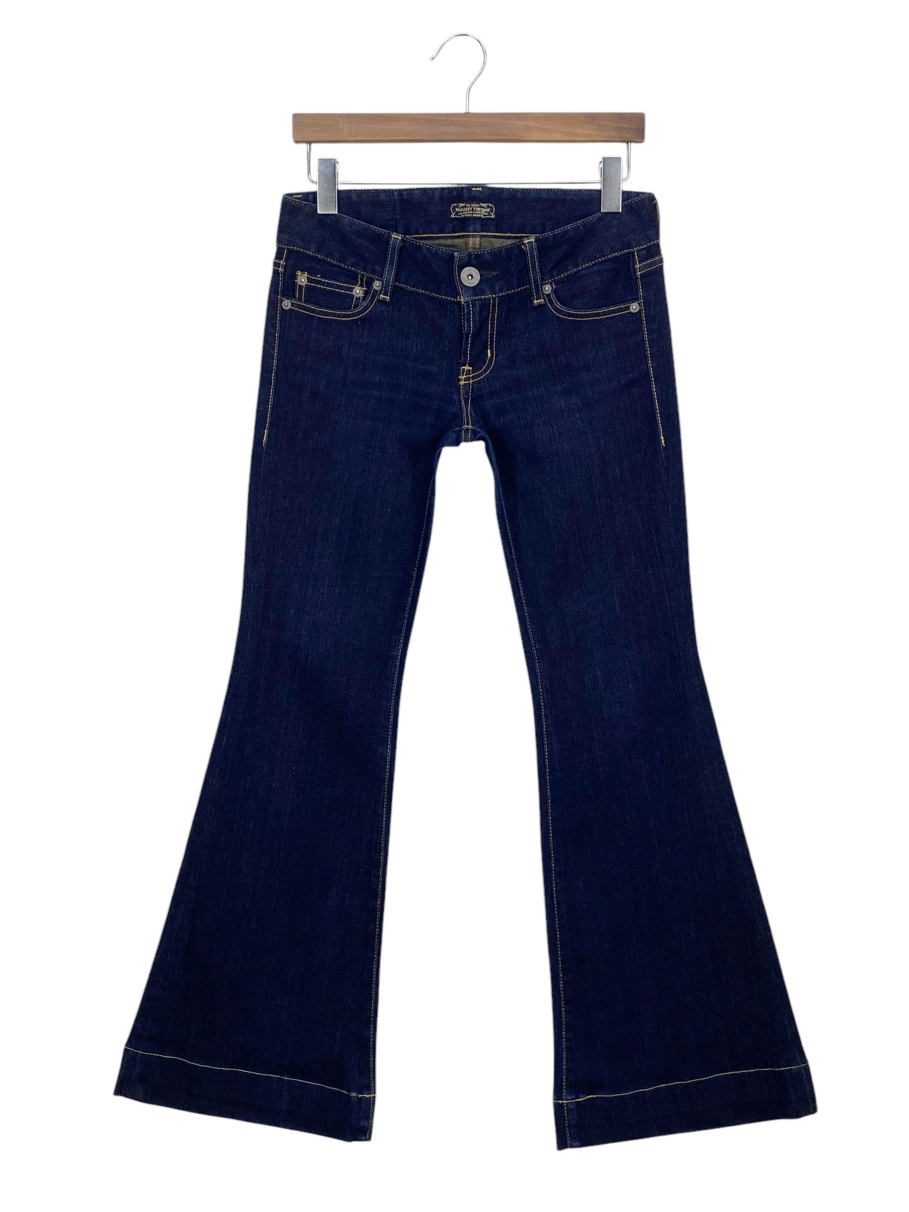Japanese Brand × MOUSSY Moussy Japan Low Rise Loose Wide Leg Jeans Size 26" / US 2 / IT 38 - 2 Thumbnail