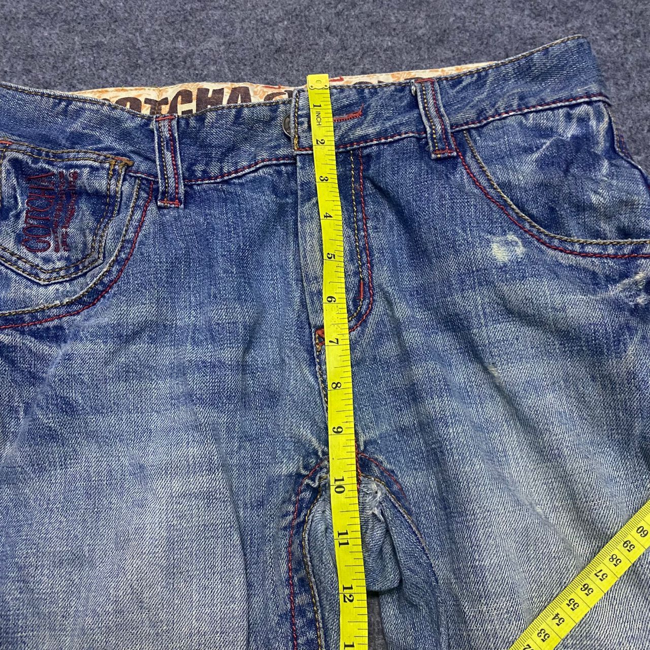 Gotcha 💥Best Offer💥Vintage Gotcha Surfwear Distressed Denim Size US 32 / EU 48 - 5 Thumbnail
