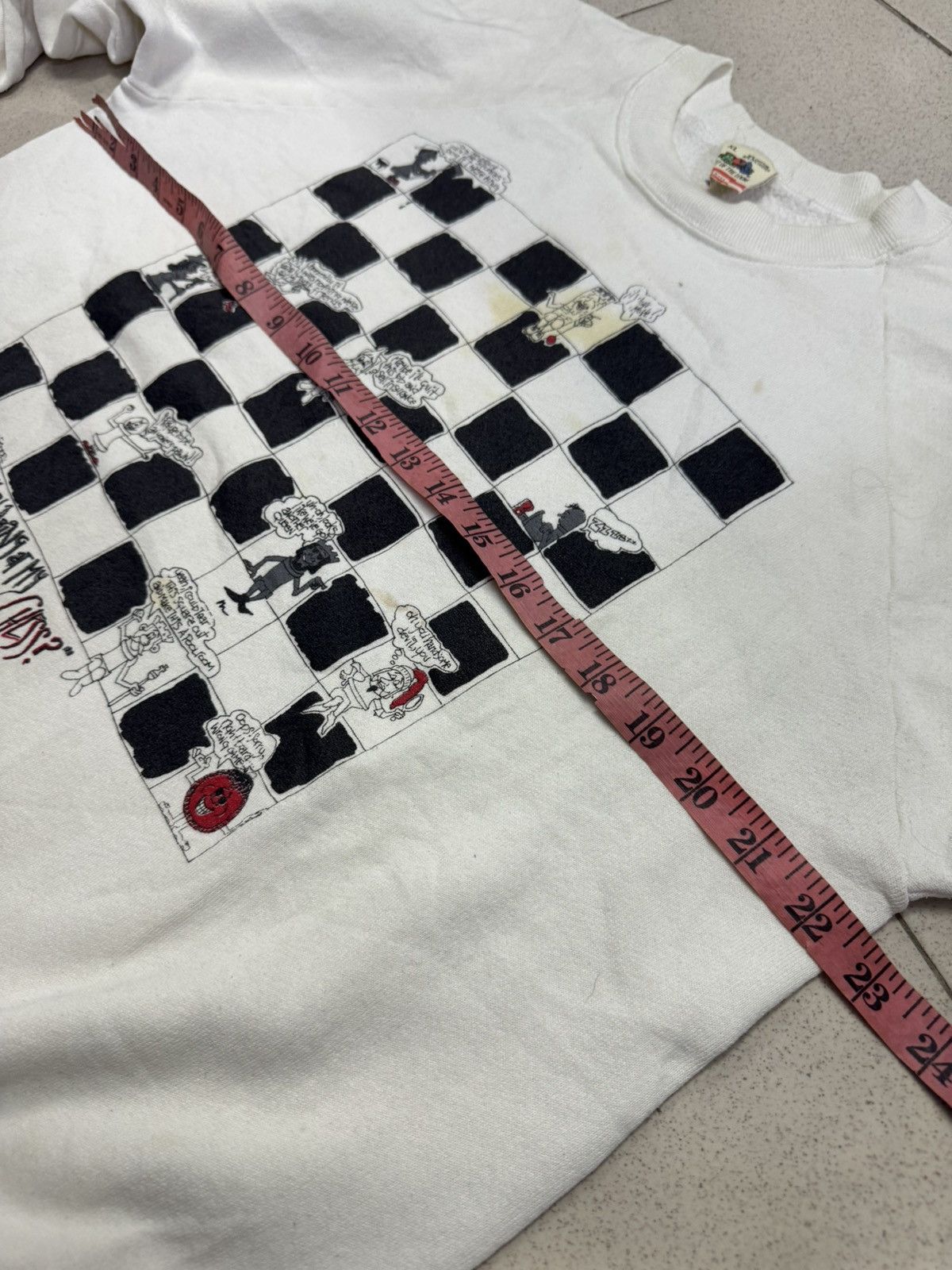 Vintage VTG 1988 JOEL FRIDDELL CHESS STORYBOARD SWEATSHIRT PULLOVER Size US XL / EU 56 / 4 - 8 Thumbnail