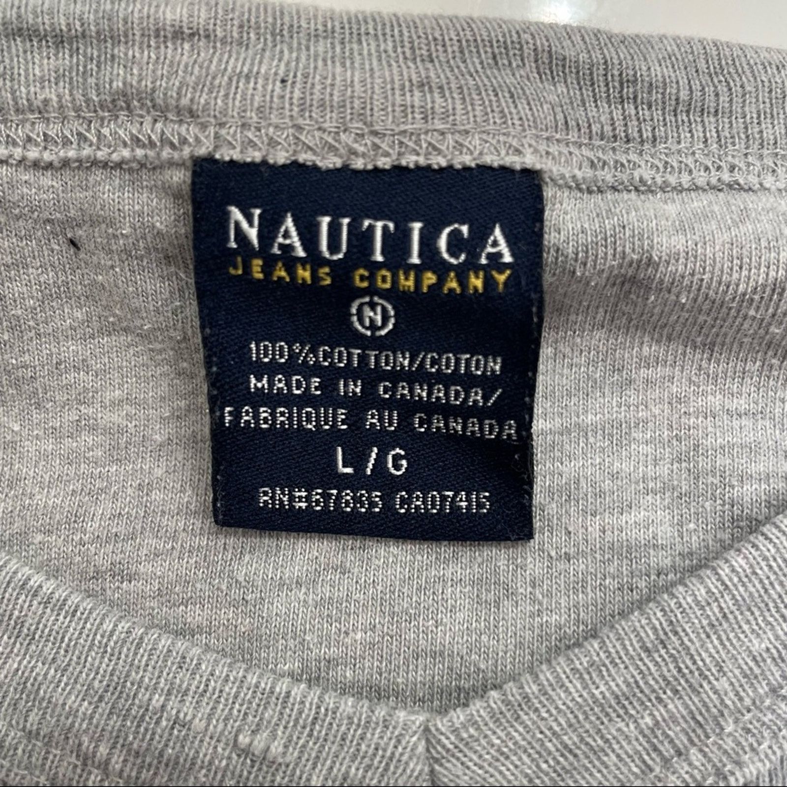 Nautica Nautica Long Sleeve V Neck L Size US L / EU 52-54 / 3 - 8 Thumbnail