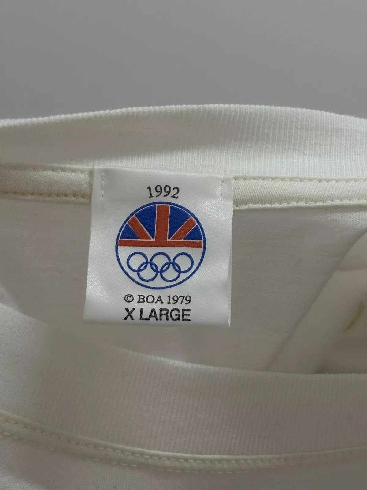 Vintage Vintage 1992 Sanatogen British Suppliers Olympic Team Shirt Size US XL / EU 56 / 4 - 13 Thumbnail