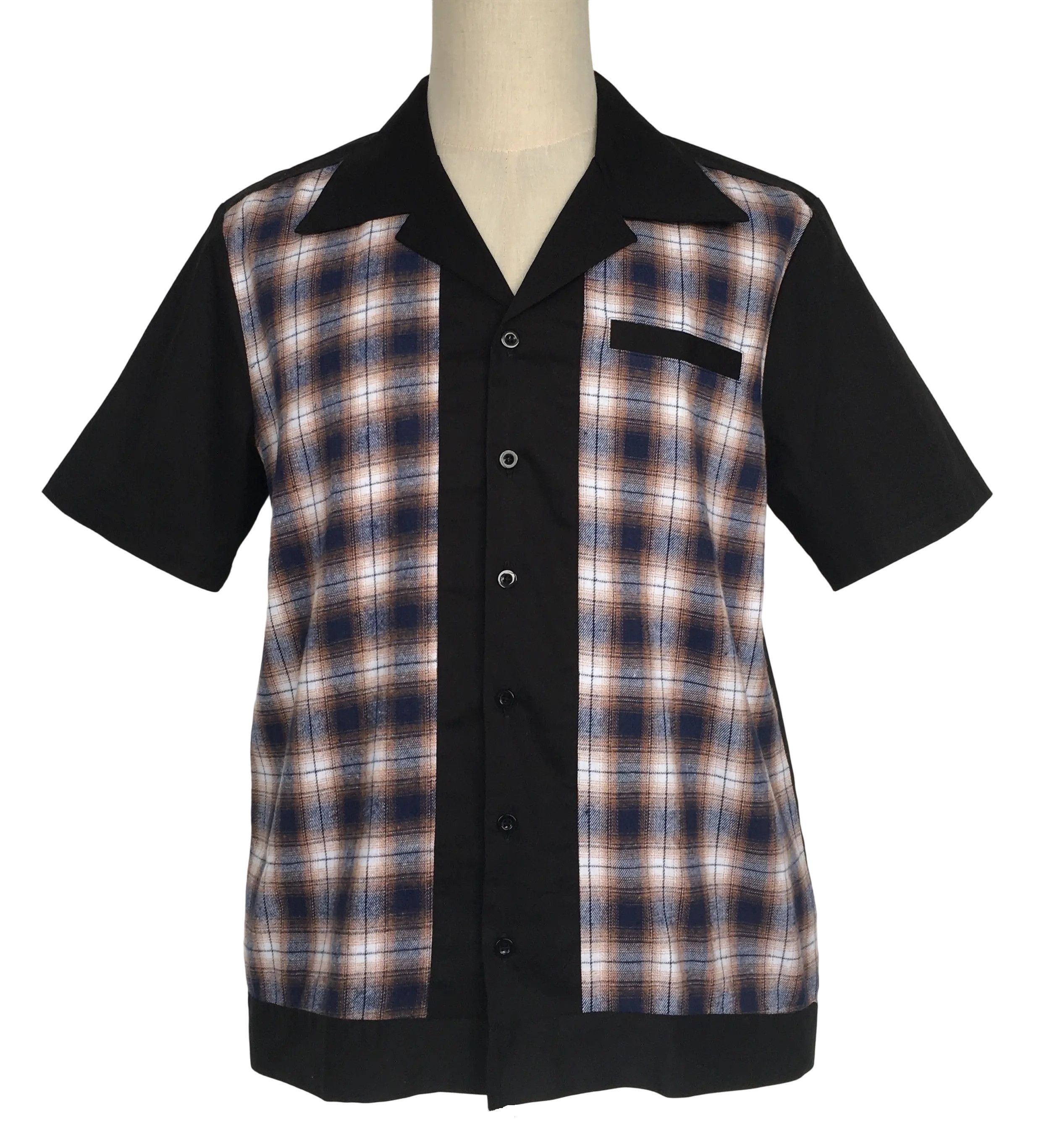 Other Workshirts men clothing black contrast plaid Size US L / EU 52-54 / 3 - 1 Thumbnail