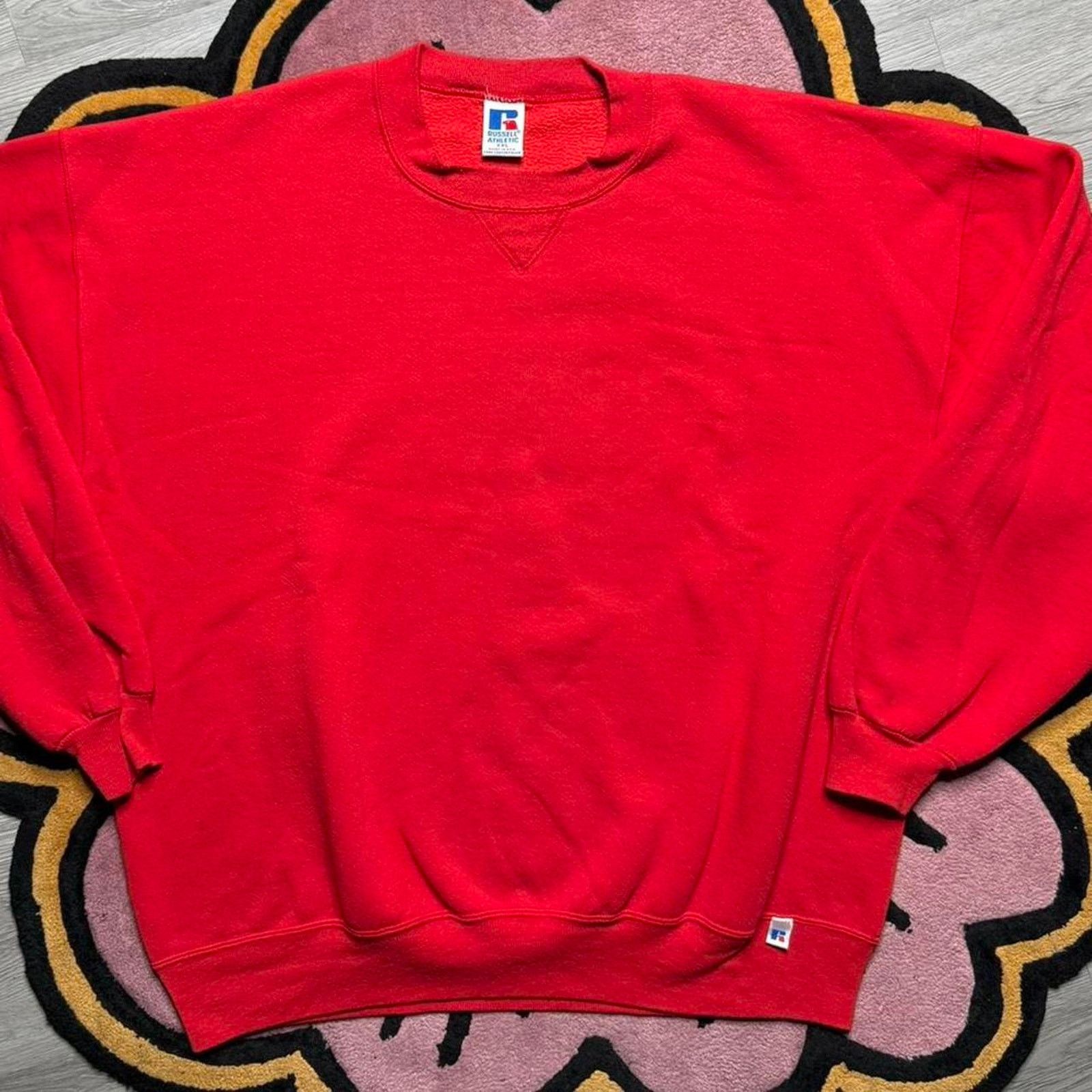 Russell Athletic × Vintage Vintage 90’s Russell Athletic Pullover Crewneck Sweatshirt Size US XXL / EU 58 / 5 - 2 Thumbnail