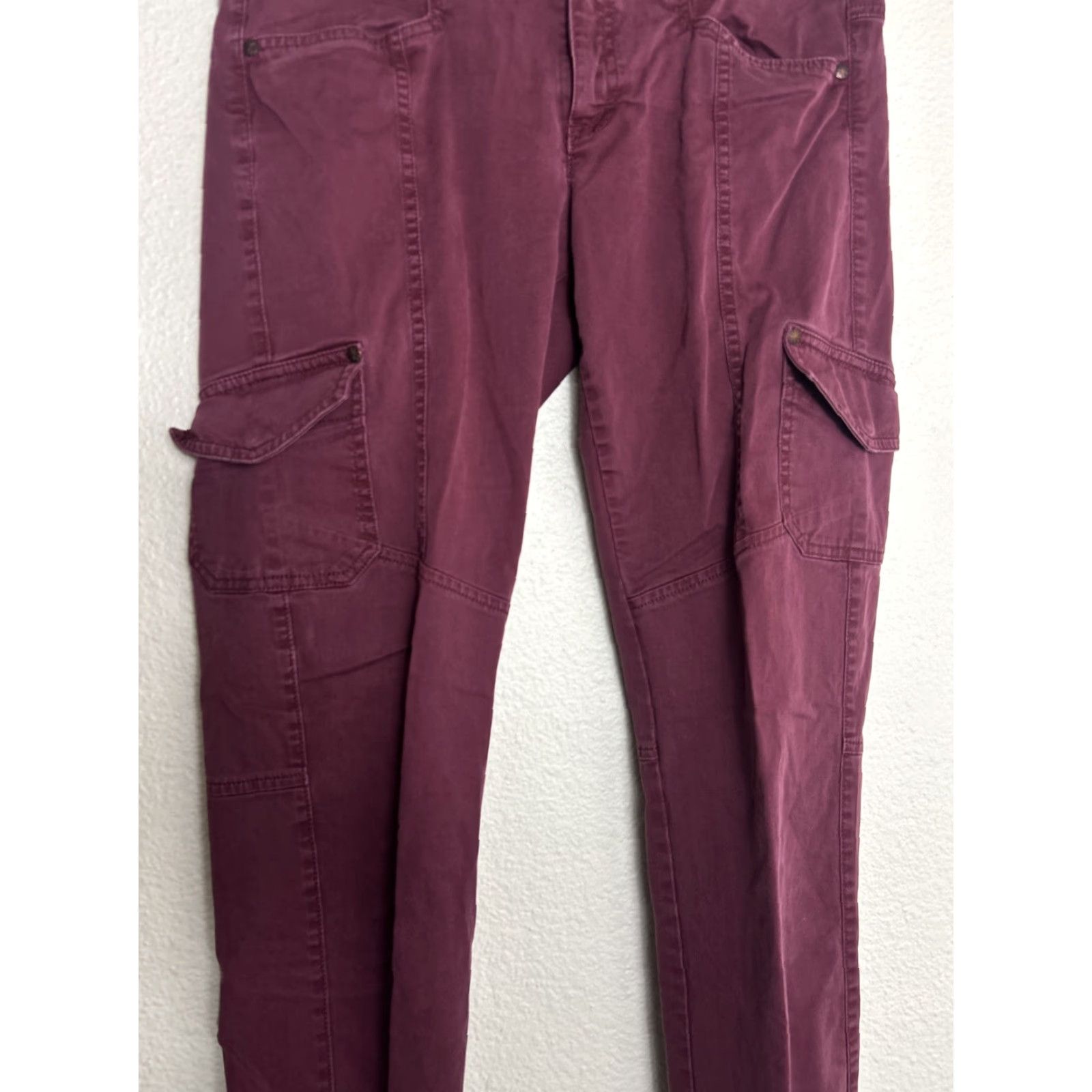 Athleta Athleta Slim Ankle Zip Pants Size 32x31 Maroon Cargo Outdoor Camping 268543 Size 24" / US 00 / IT 34 - 3 Thumbnail
