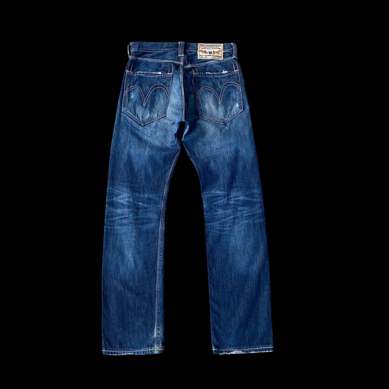 Levi's VINTAGE LEVIS DENIM LOT 502 RIVETTED DISTRESSED BLUEWASH Size US 29 - 3 Thumbnail