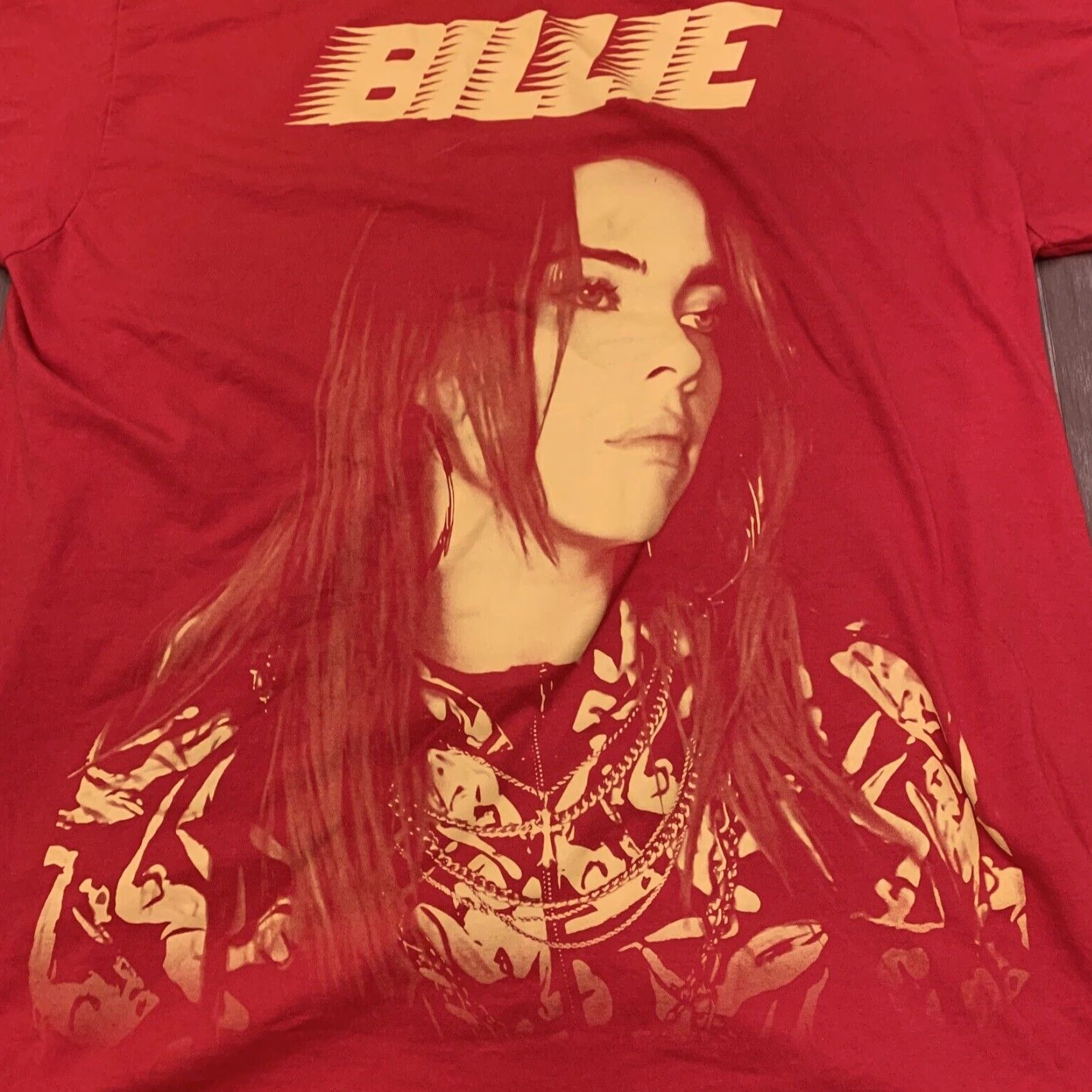 Vintage VINTAGE Billie Eilish Shirt XL Official Unisex Adults T-Shirt Red Mens Womens Size US XL / EU 56 / 4 - 2 Thumbnail