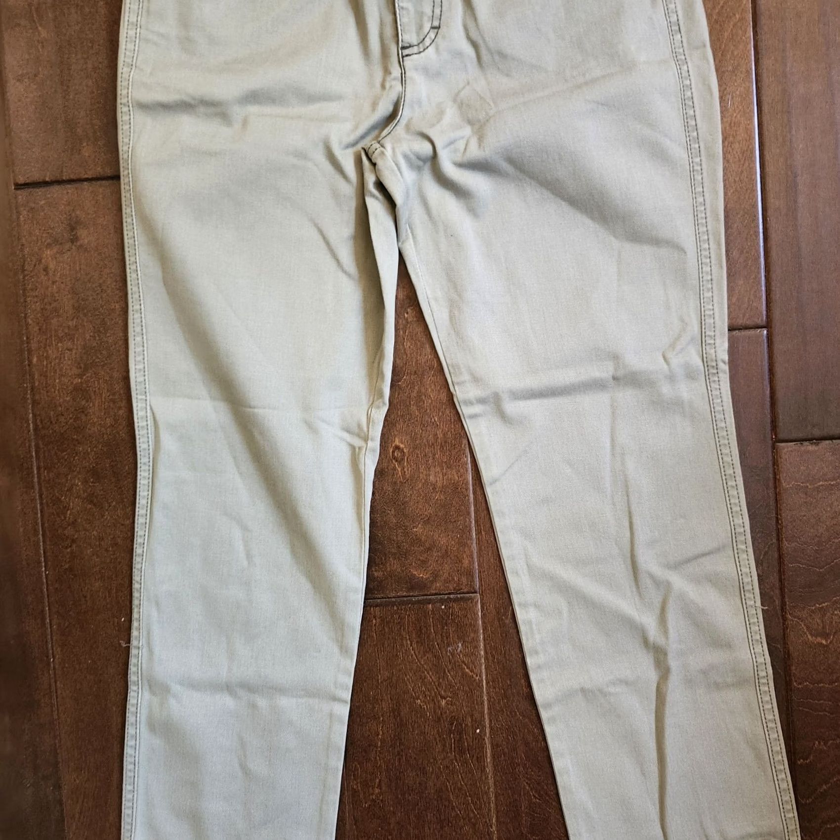 DKNY DKNY Women's Jeans - Khaki Gray - Size 6 - Cotton Spandex - Regular Fit - Zip Button Closure - Machine Washable - Solid - VAT? Size 28" / US 6 / IT 42 - 3 Thumbnail
