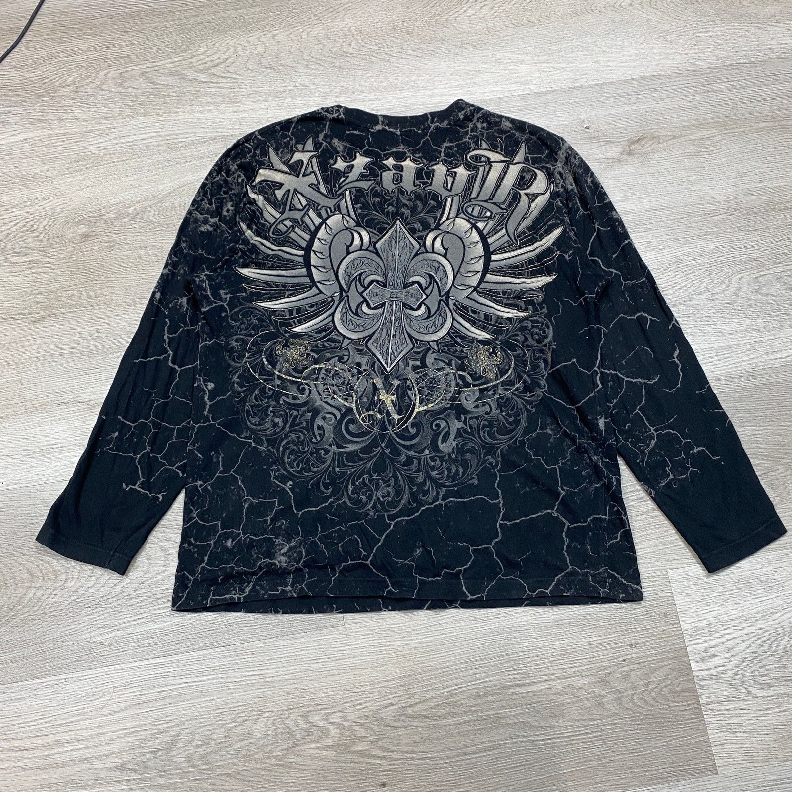Vintage Y2K XAR Unlimited Xzavier Wing Cross Long Sleeve Shirt XL Size US XL / EU 56 / 4 - 3 Thumbnail