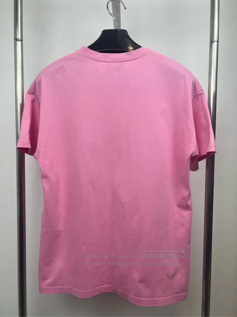 Balenciaga Balenciaga Pink Small Logo Short Sleeve Size S / US 4 / IT 40 - 2 Thumbnail