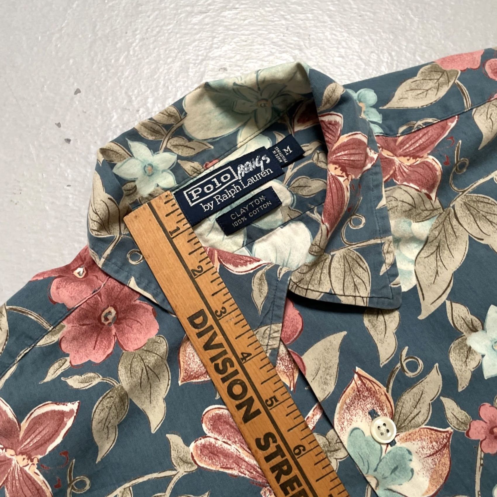 Polo Ralph Lauren VINTAGE Polo Ralph Lauren Clayton Loop Collar Aloha Hawaiis Floral Print Shirt M Size US M / EU 48-50 / 2 - 4 Thumbnail