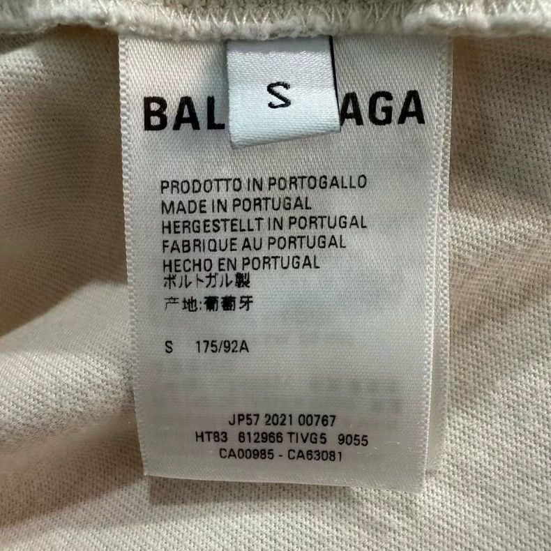 Balenciaga Balenciaga Logo short sleeve with front and back monogram p Size US S / EU 44-46 / 1 - 5 Thumbnail