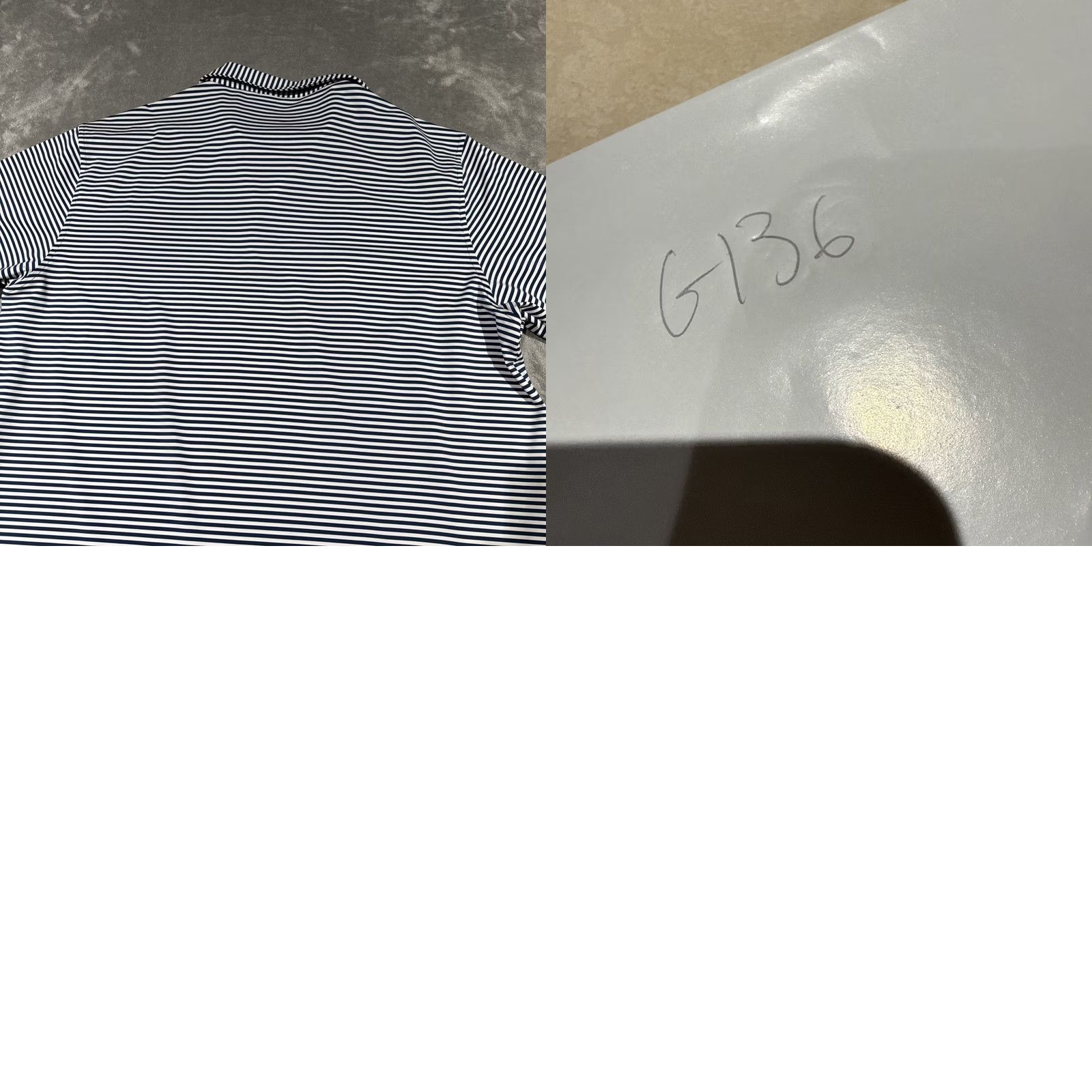 Peter Millar Peter Millar Summer Comfort Polo Shirt Mens XL Blue Stripe CBS Logo Golf Stretch Polo Shirt Size US XL / EU 56 / 4 - 8 Thumbnail