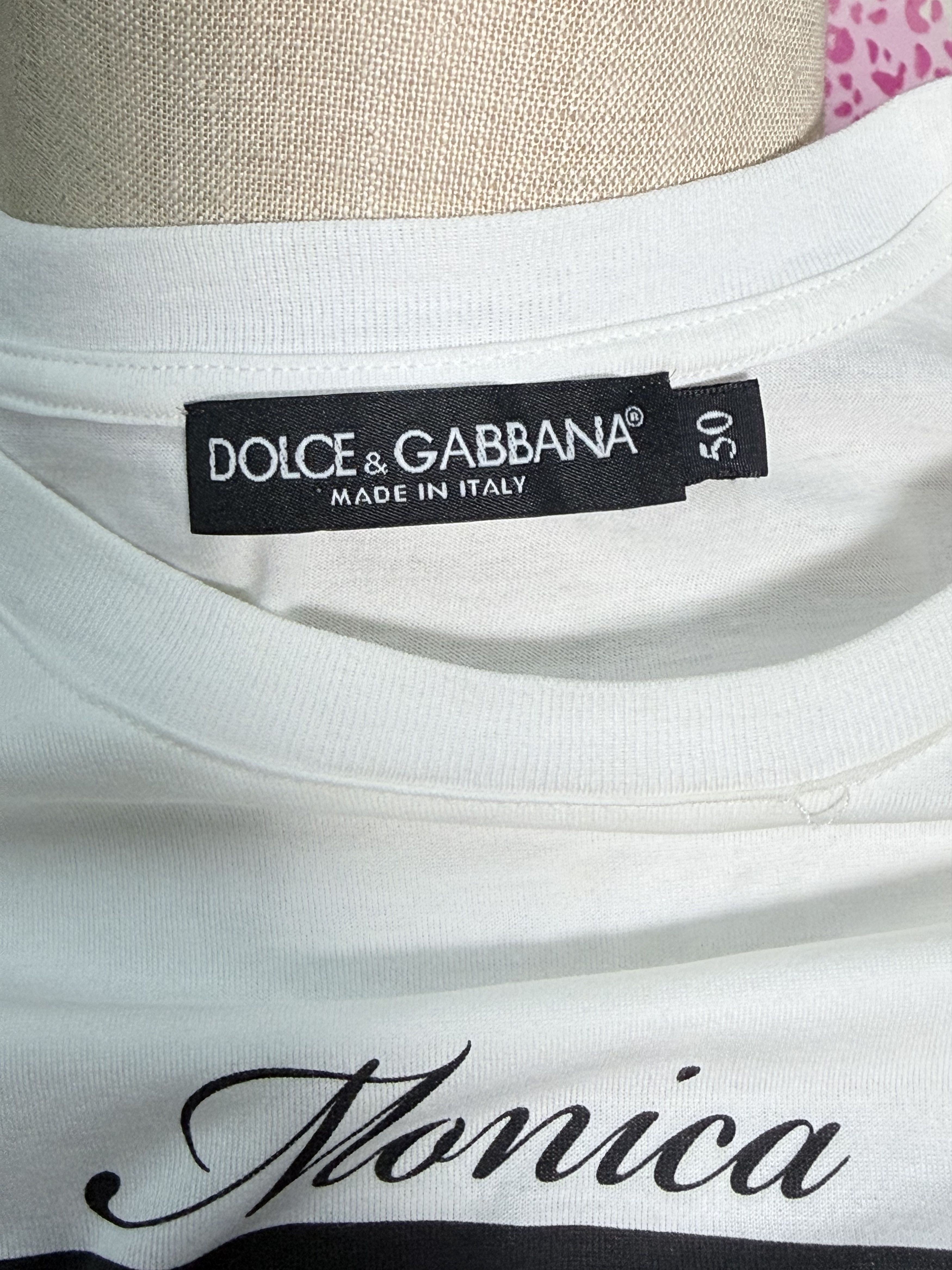 Dolce & Gabbana Monica Bellucci x Ellen von Unwerth B&W Tee Size US M / EU 48-50 / 2 - 2 Thumbnail