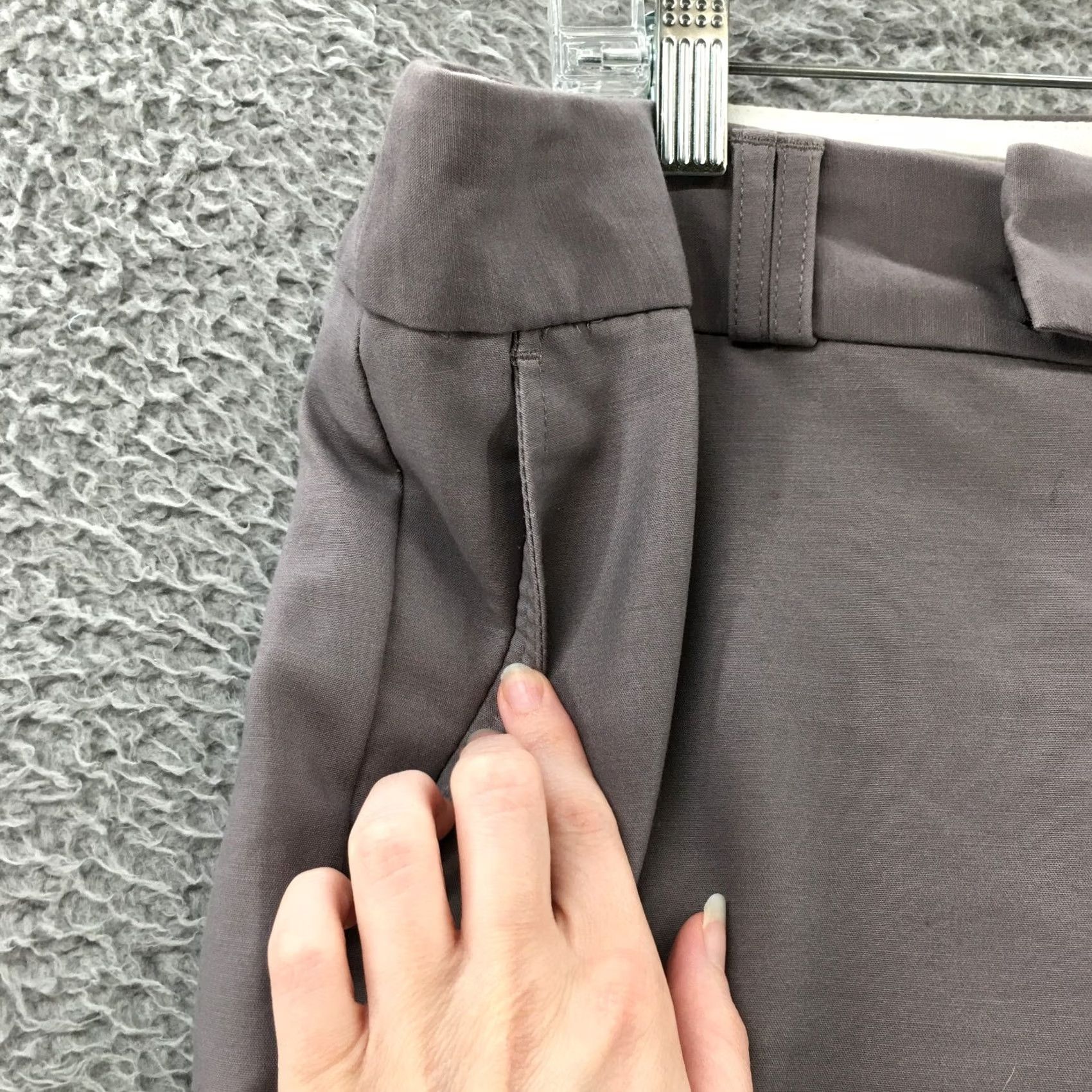 Banana Republic Banana Republic Jackson Fit Dress Pants Womens 10 Short Gray Dress Pants Pockets Flat Front Cotton Blend Regular Mens Womens Girls Size 32" / US 10 / IT 46 - 6 Thumbnail
