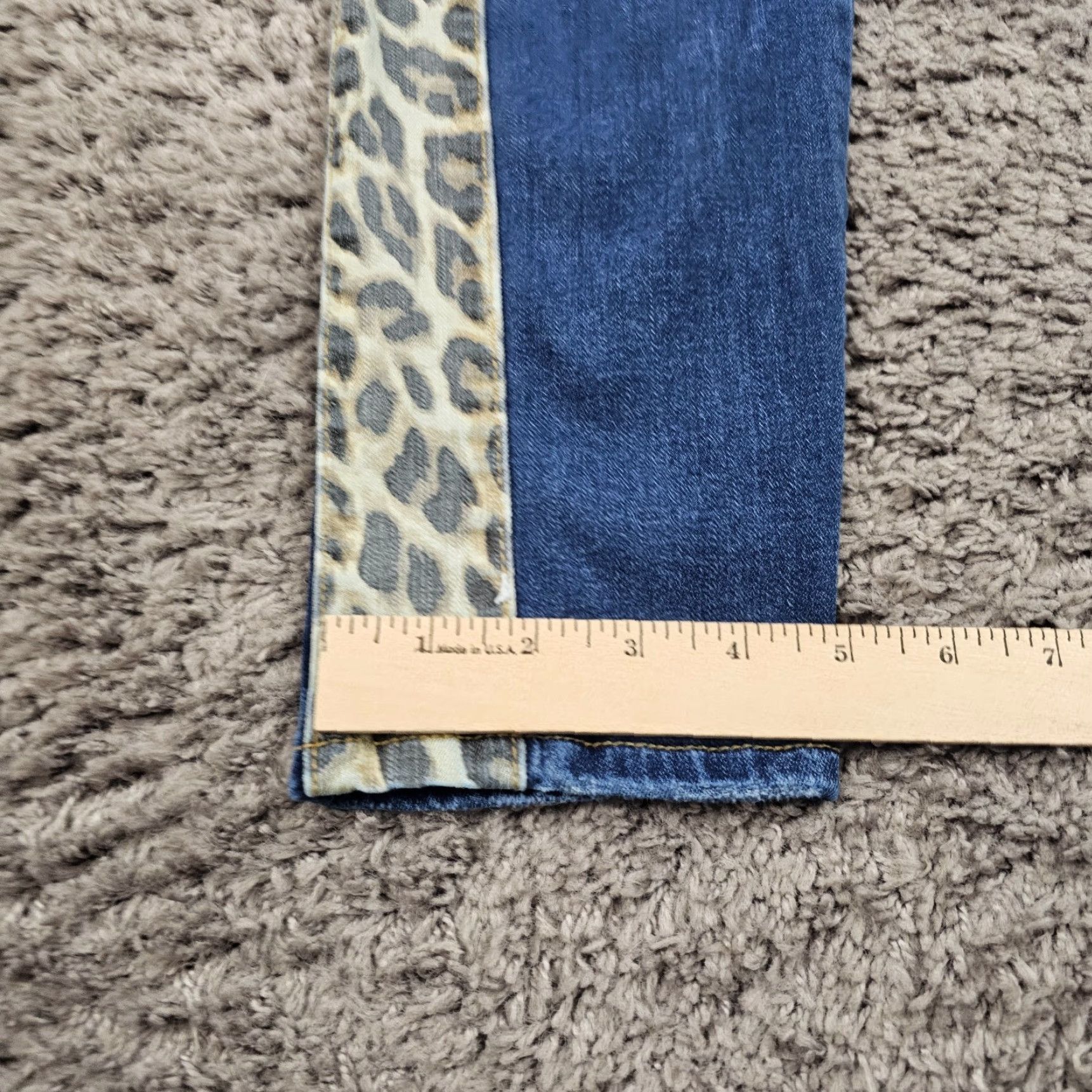 Denime Judy Blue Jeans Women 29 Skinny Fit Mid Rise Dark Wash Stretch Denim 26x28 Size 29" - 7 Thumbnail