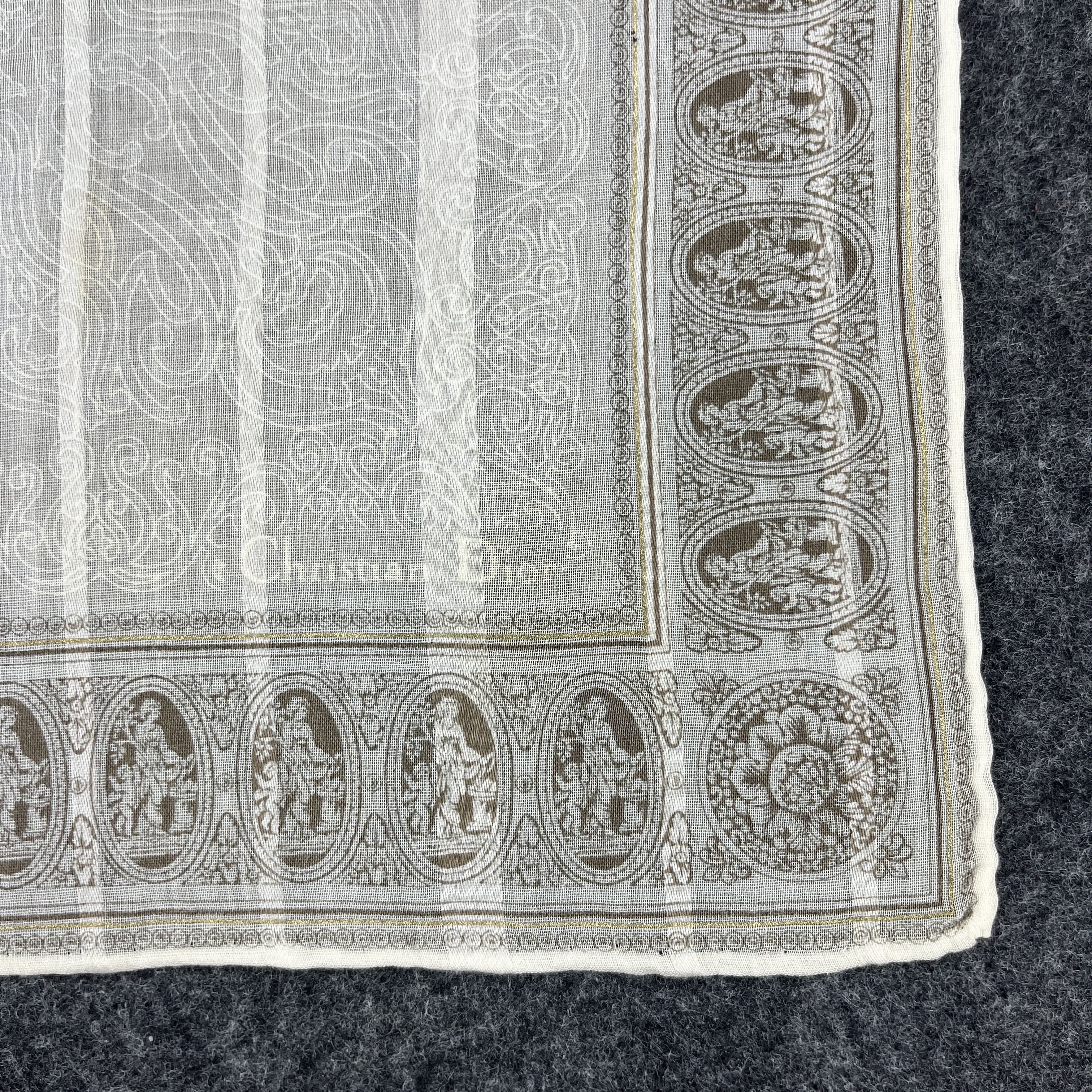 Vintage Christian Dior Handkerchief / Bandana / Neckerchief B463 Size ONE SIZE - 3 Thumbnail