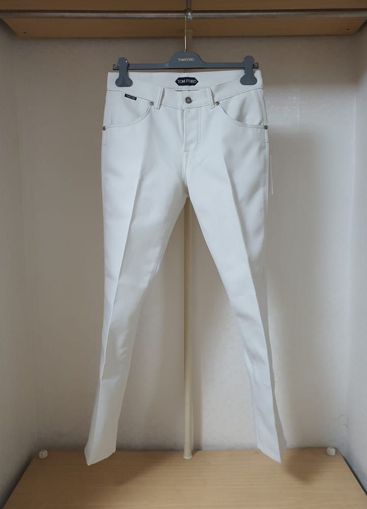 Tom Ford o1sm1stk0824 Active Riding Pant in White Size US 31 - 1 Thumbnail