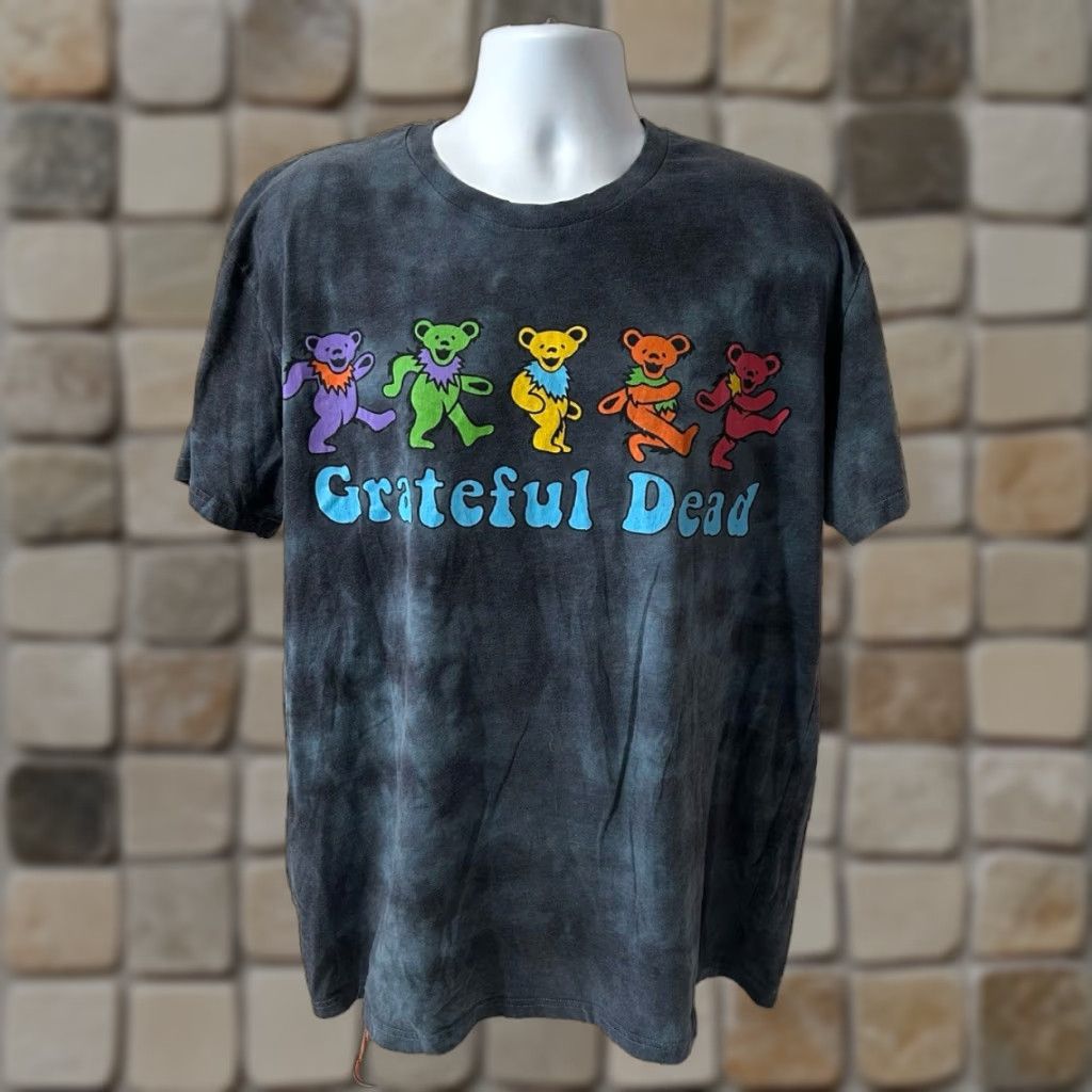 Vintage Grateful Dead Dancing Bears Shirt Men 2XL Blue Tie Dye Short Sleeve 2021 Size US XXL / EU 58 / 5 - 1 Thumbnail