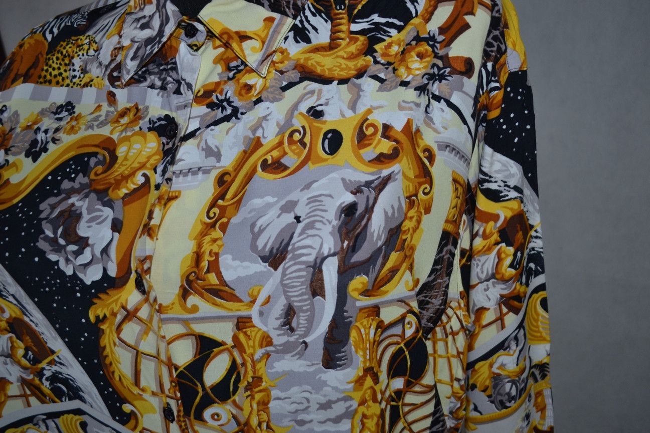 Japanese Brand × Kenzo Vintage 90s Kenzo Jungle Alloverprint Shirt 100% Viscose L Size L / US 10 / IT 46 - 8 Thumbnail